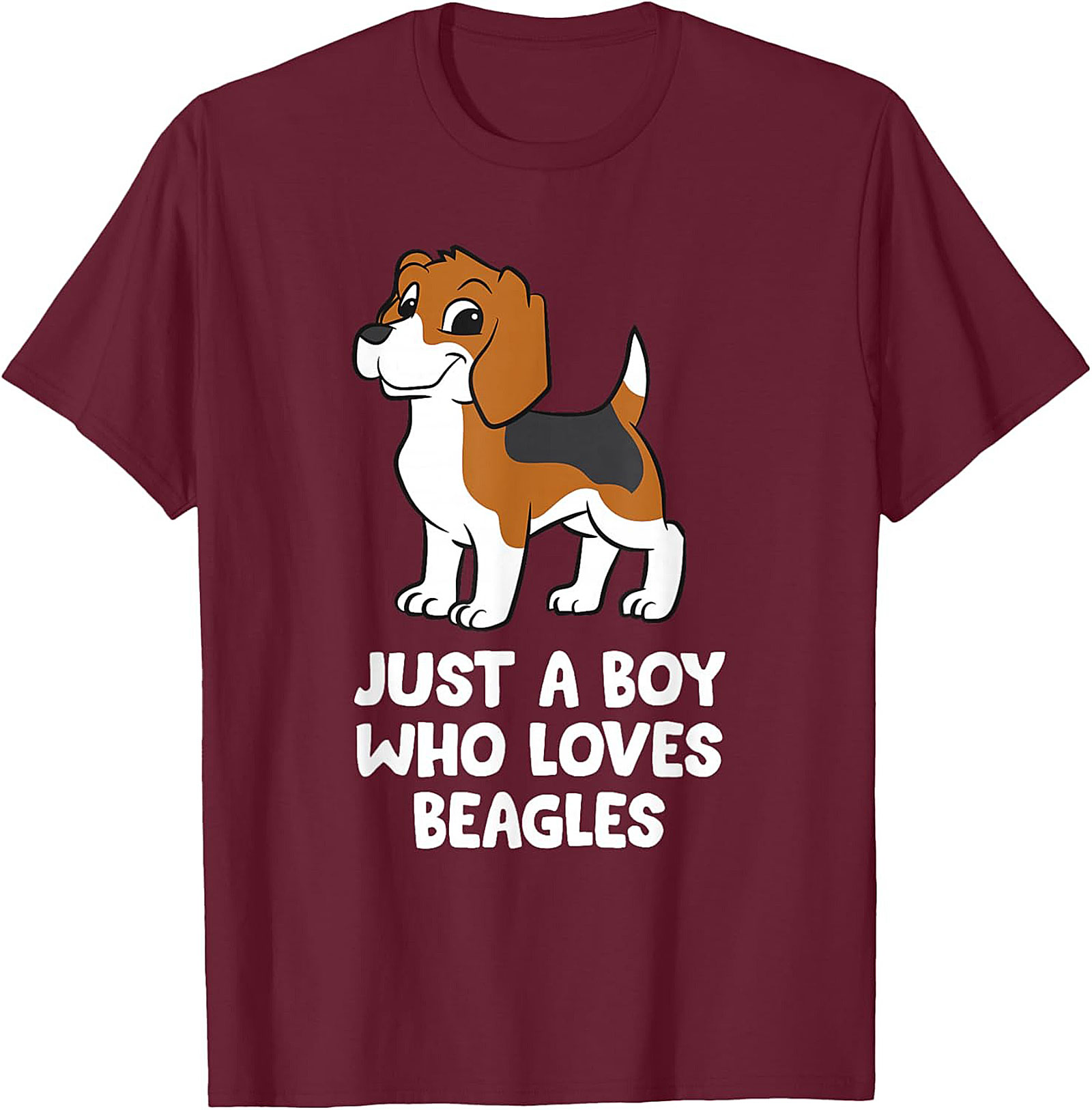 Just A Boy Who Loves Beagles Graphic Tee | Cute Beagle Puppy Shirt