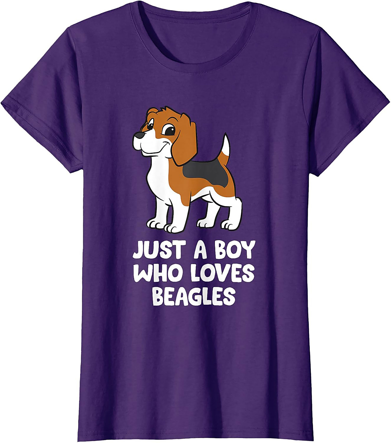 Just A Boy Who Loves Beagles Graphic Tee | Cute Beagle Puppy Shirt