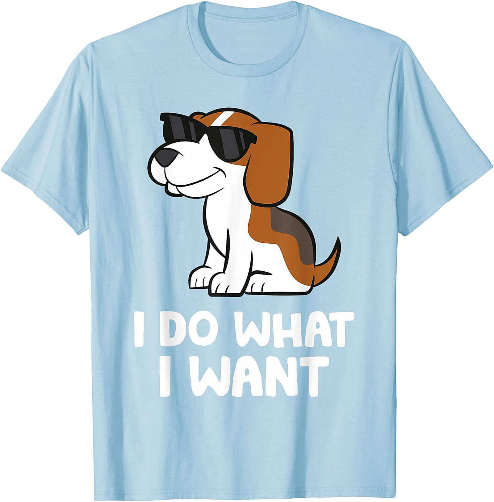 I Do What I Want Beagle T-shirt | Funny Dog Graphic Tee