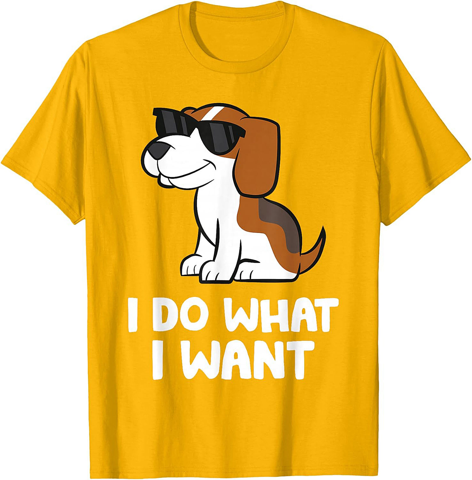 I Do What I Want Beagle T-shirt | Funny Dog Graphic Tee
