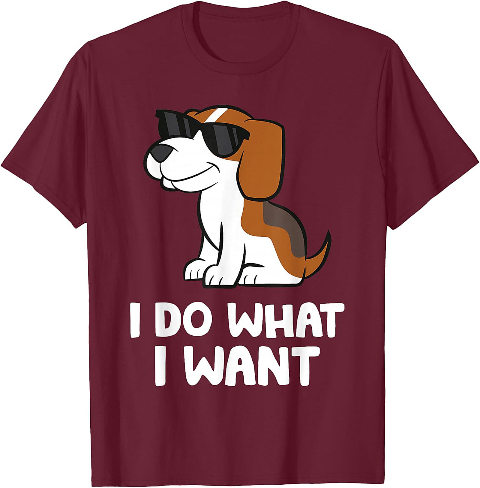 I Do What I Want Beagle T-shirt | Funny Dog Graphic Tee