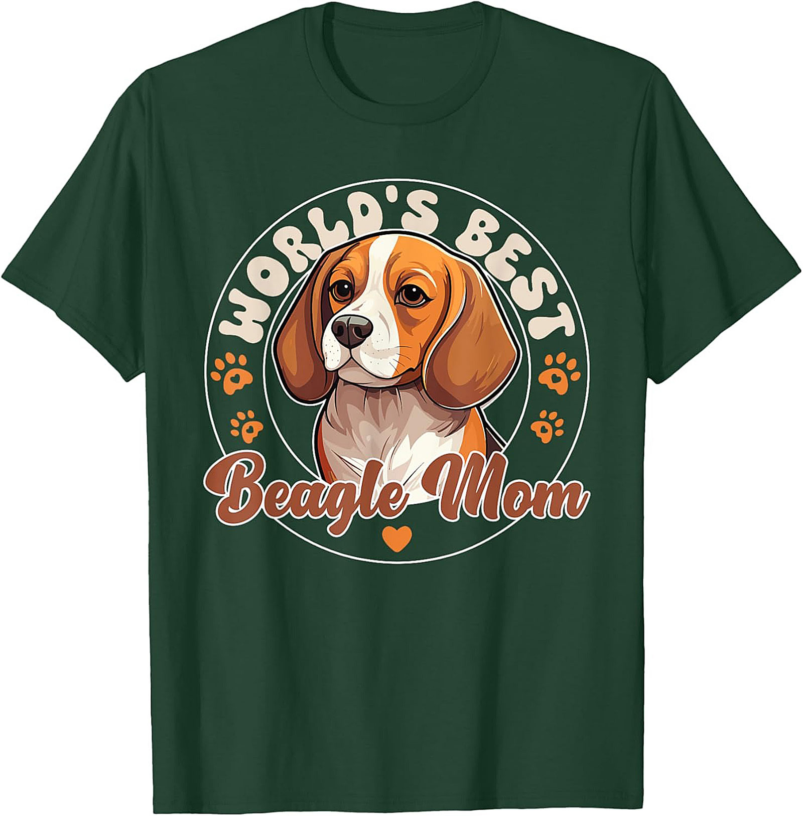 World's Best Beagle Mom T-Shirt | Funny Dog Lover Graphic Tee