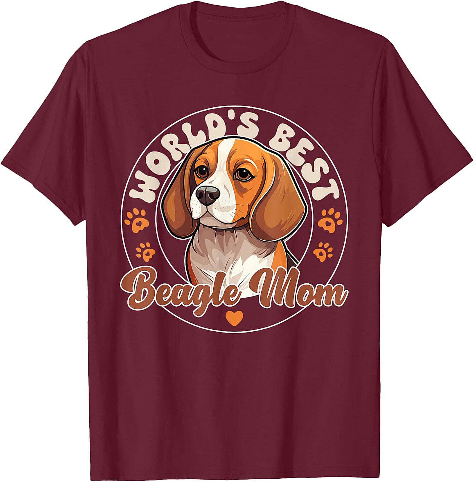 World's Best Beagle Mom T-Shirt | Funny Dog Lover Graphic Tee