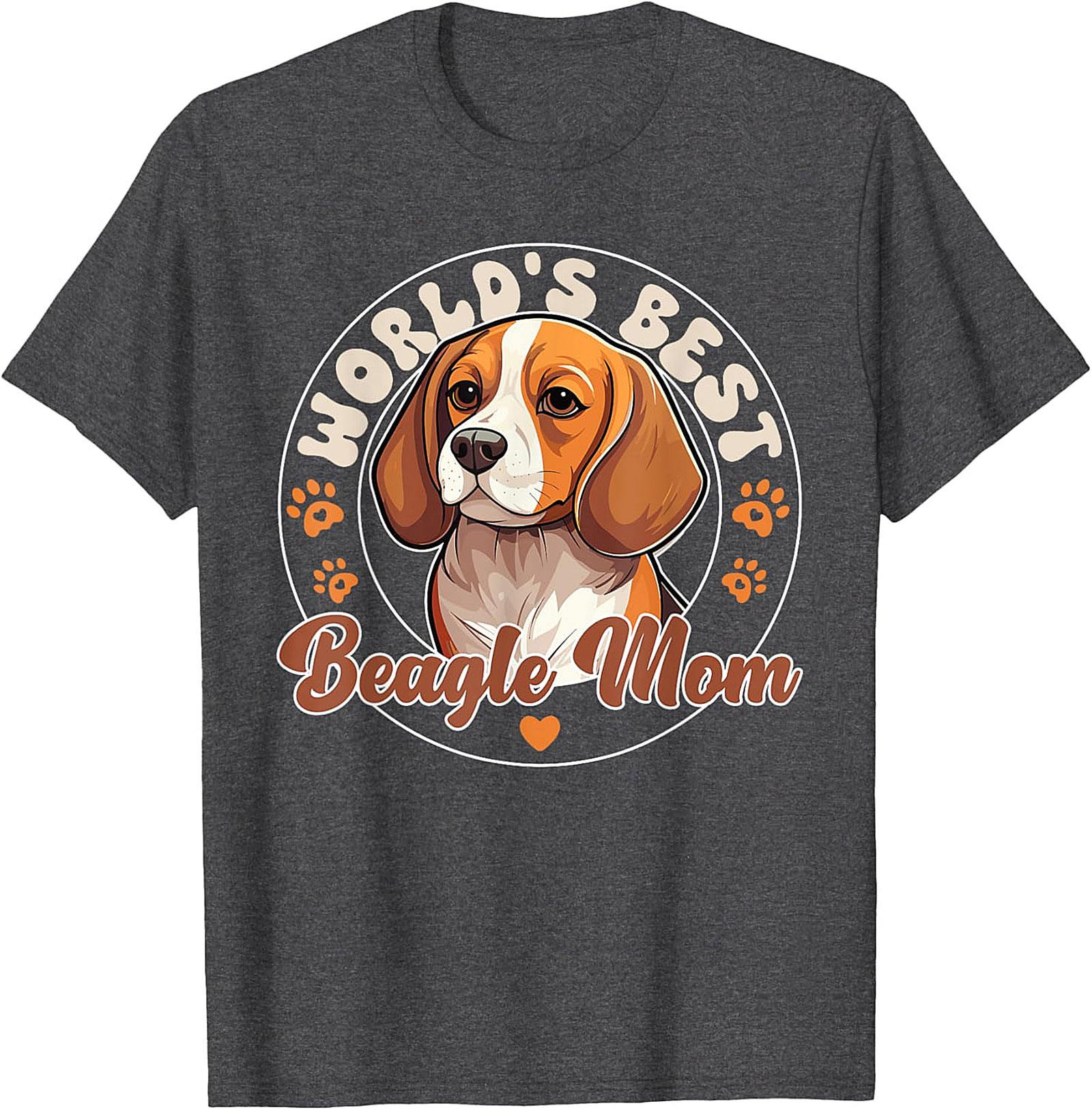 World's Best Beagle Mom T-Shirt | Funny Dog Lover Graphic Tee