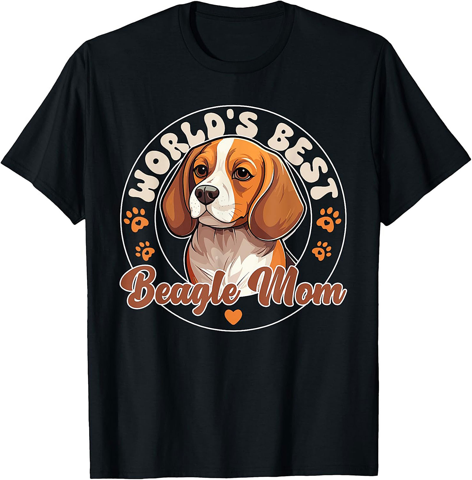 World's Best Beagle Mom T-Shirt | Funny Dog Lover Graphic Tee