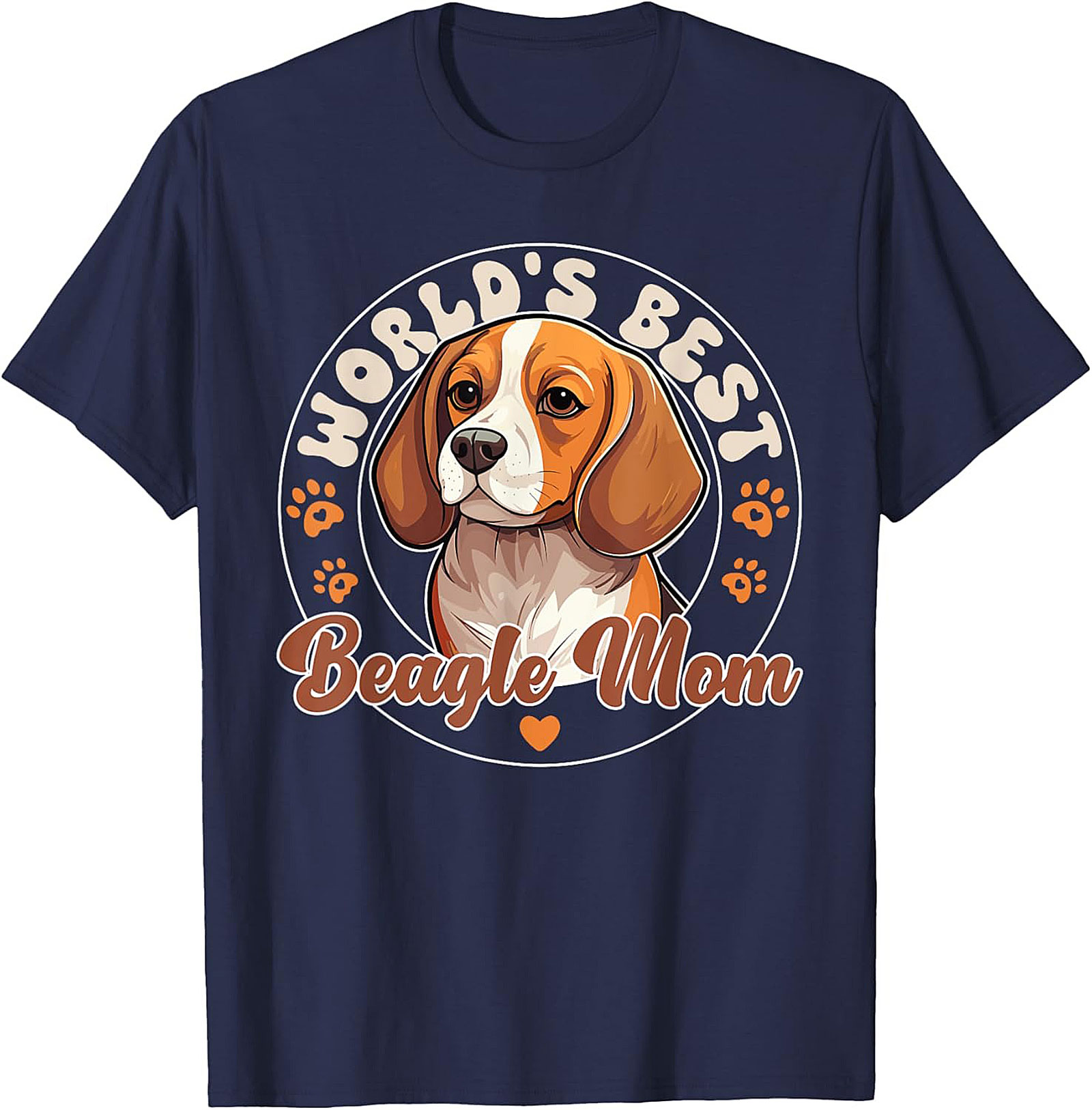 World's Best Beagle Mom T-Shirt | Funny Dog Lover Graphic Tee
