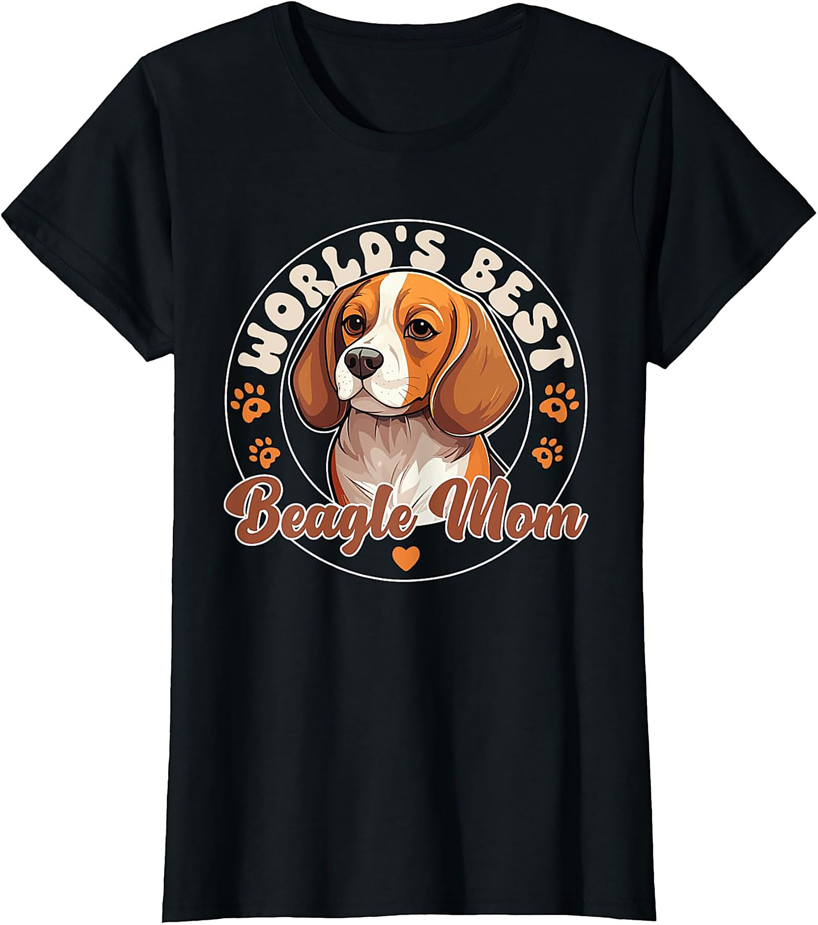 World's Best Beagle Mom T-Shirt | Funny Dog Lover Graphic Tee