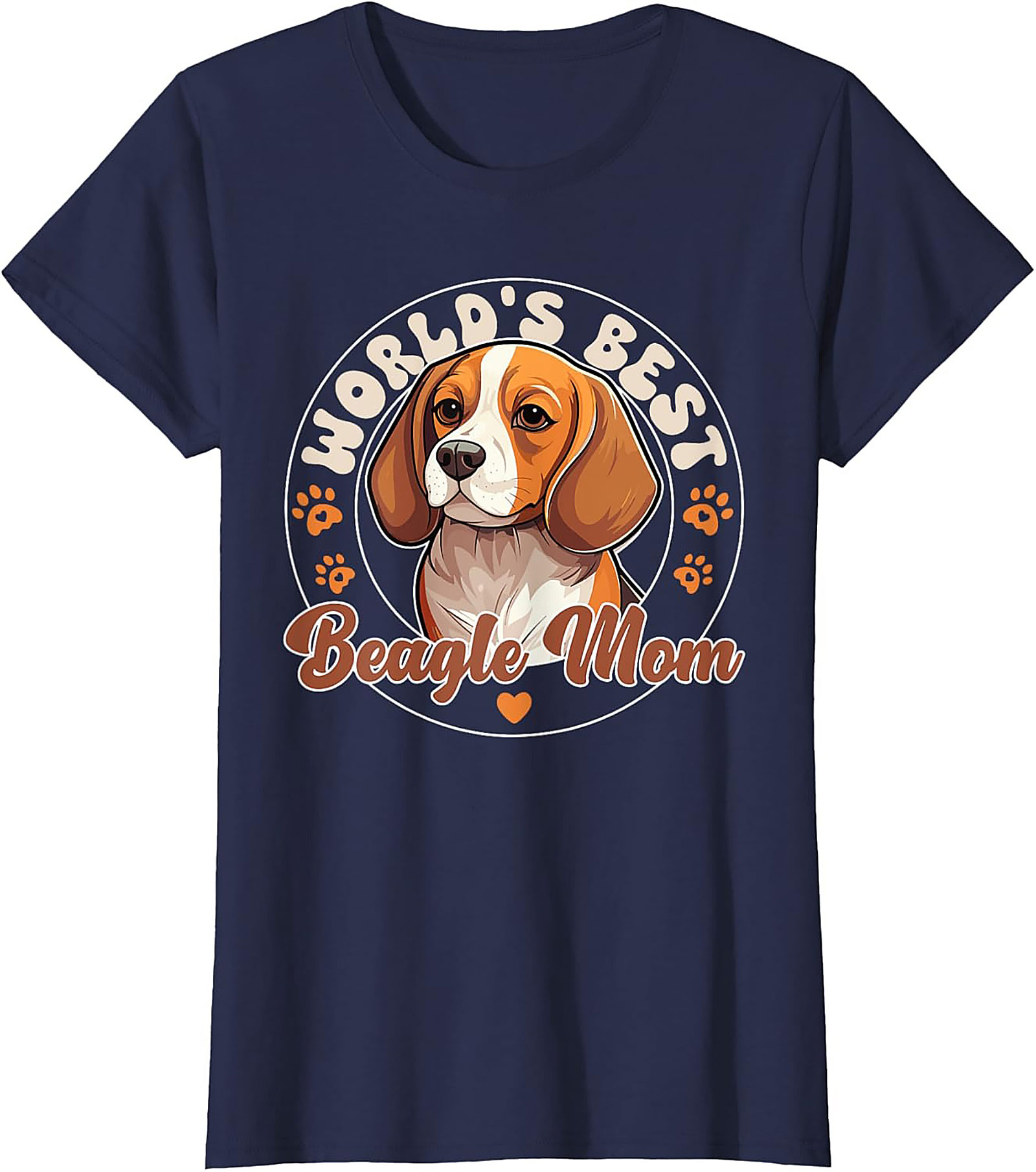 World's Best Beagle Mom T-Shirt | Funny Dog Lover Graphic Tee