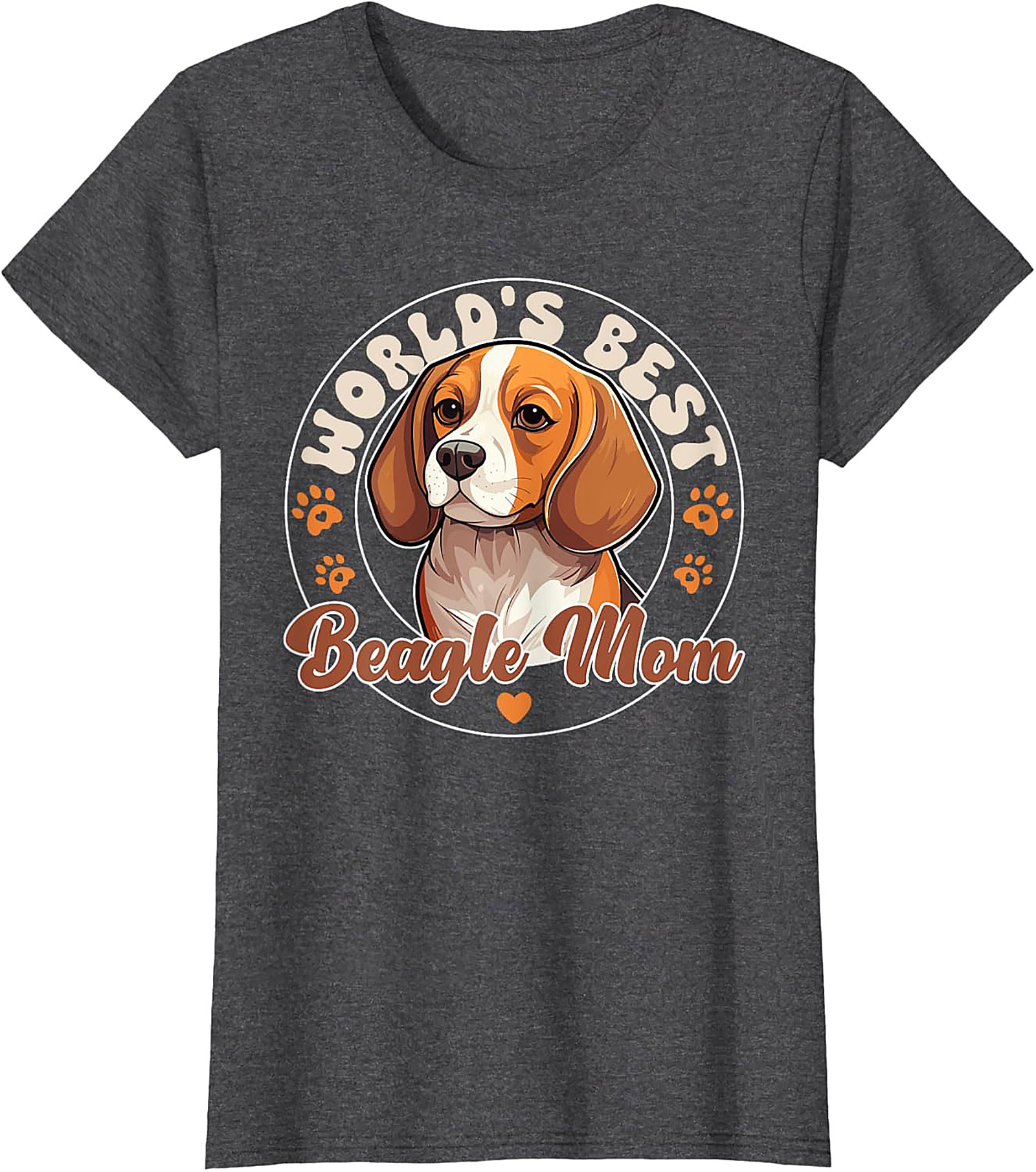 World's Best Beagle Mom T-Shirt | Funny Dog Lover Graphic Tee