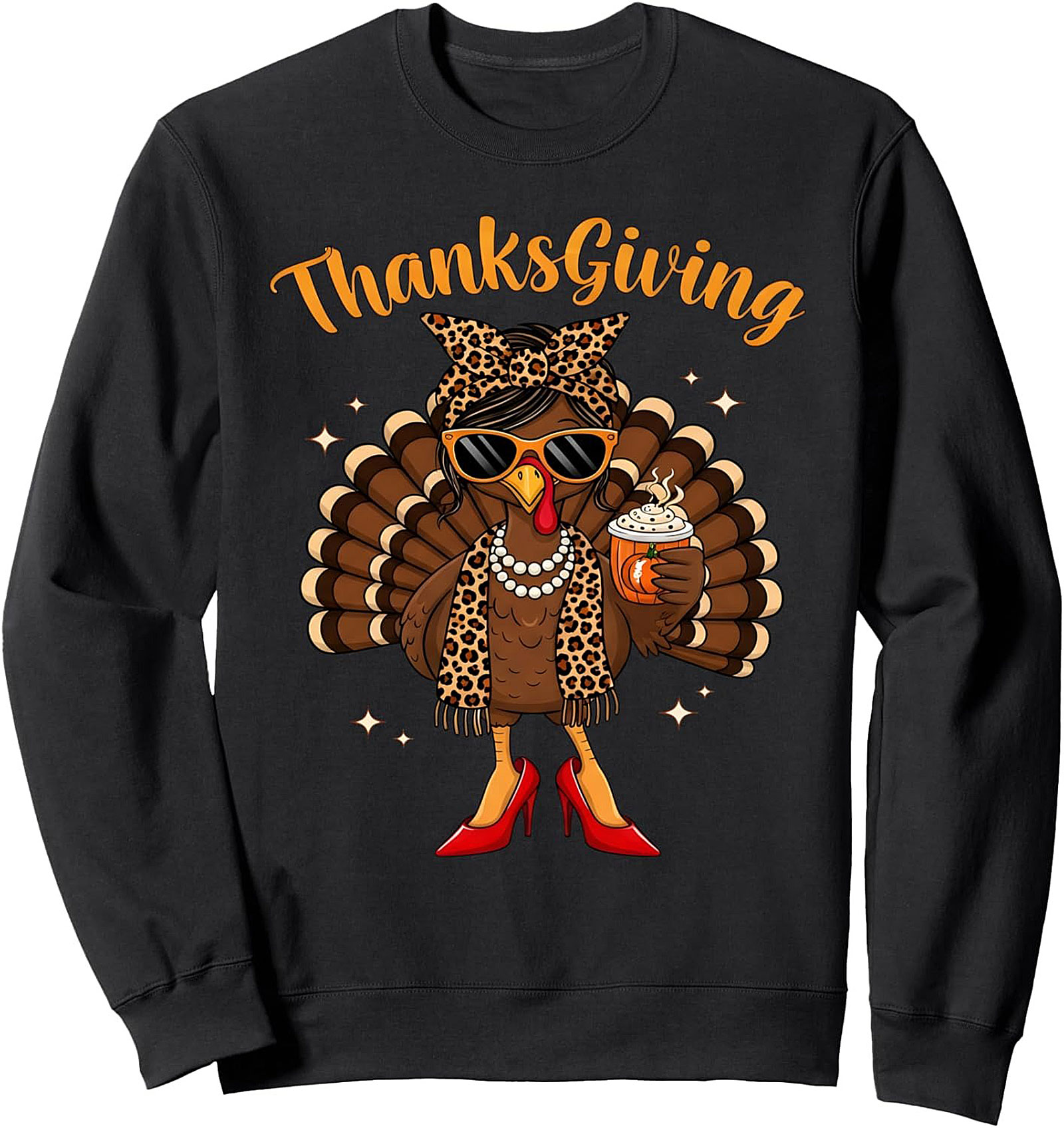 Sassy Diva Turkey Thanksgiving Crewneck Sweatshirt Gift
