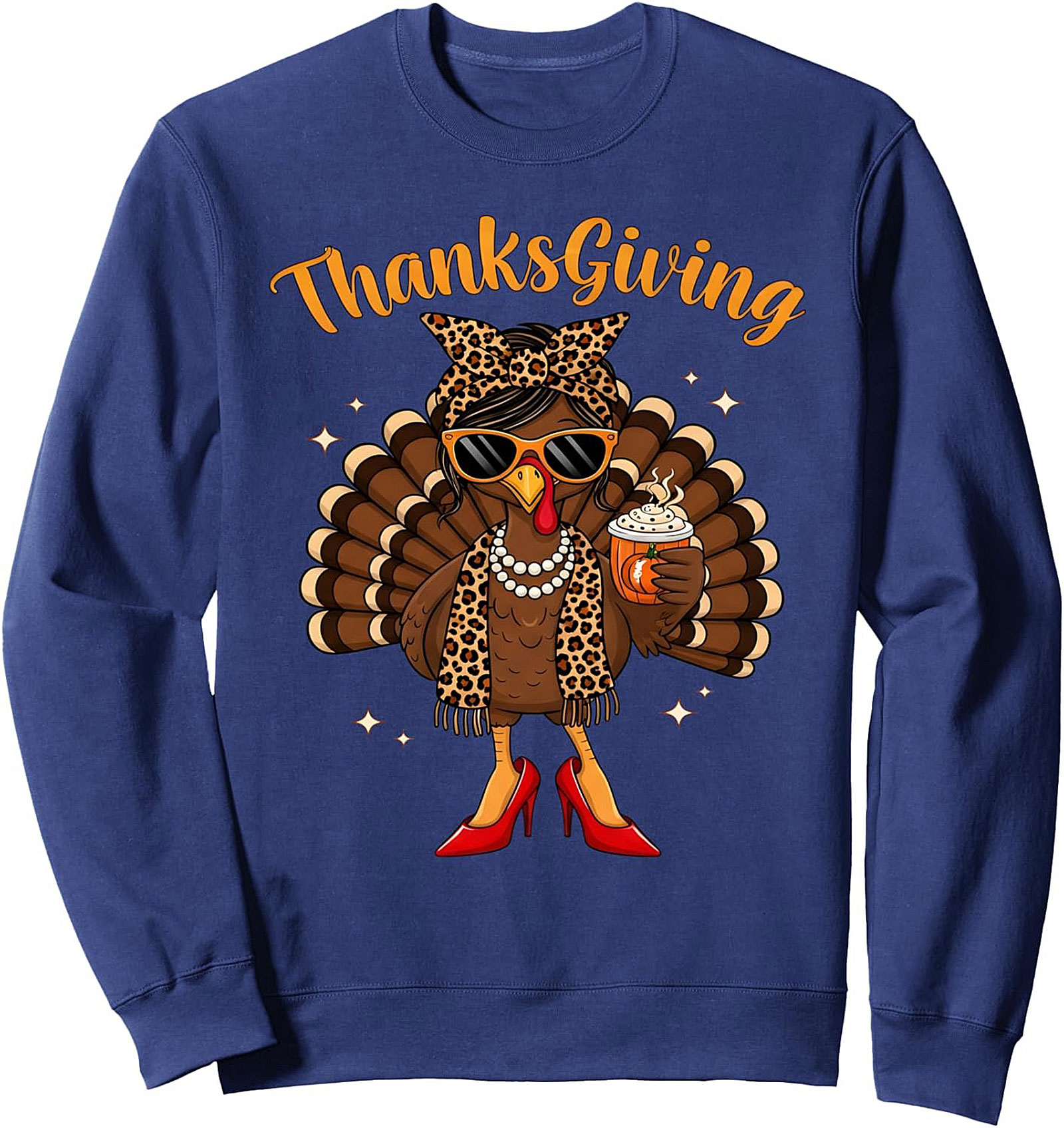 Sassy Diva Turkey Thanksgiving Crewneck Sweatshirt Gift