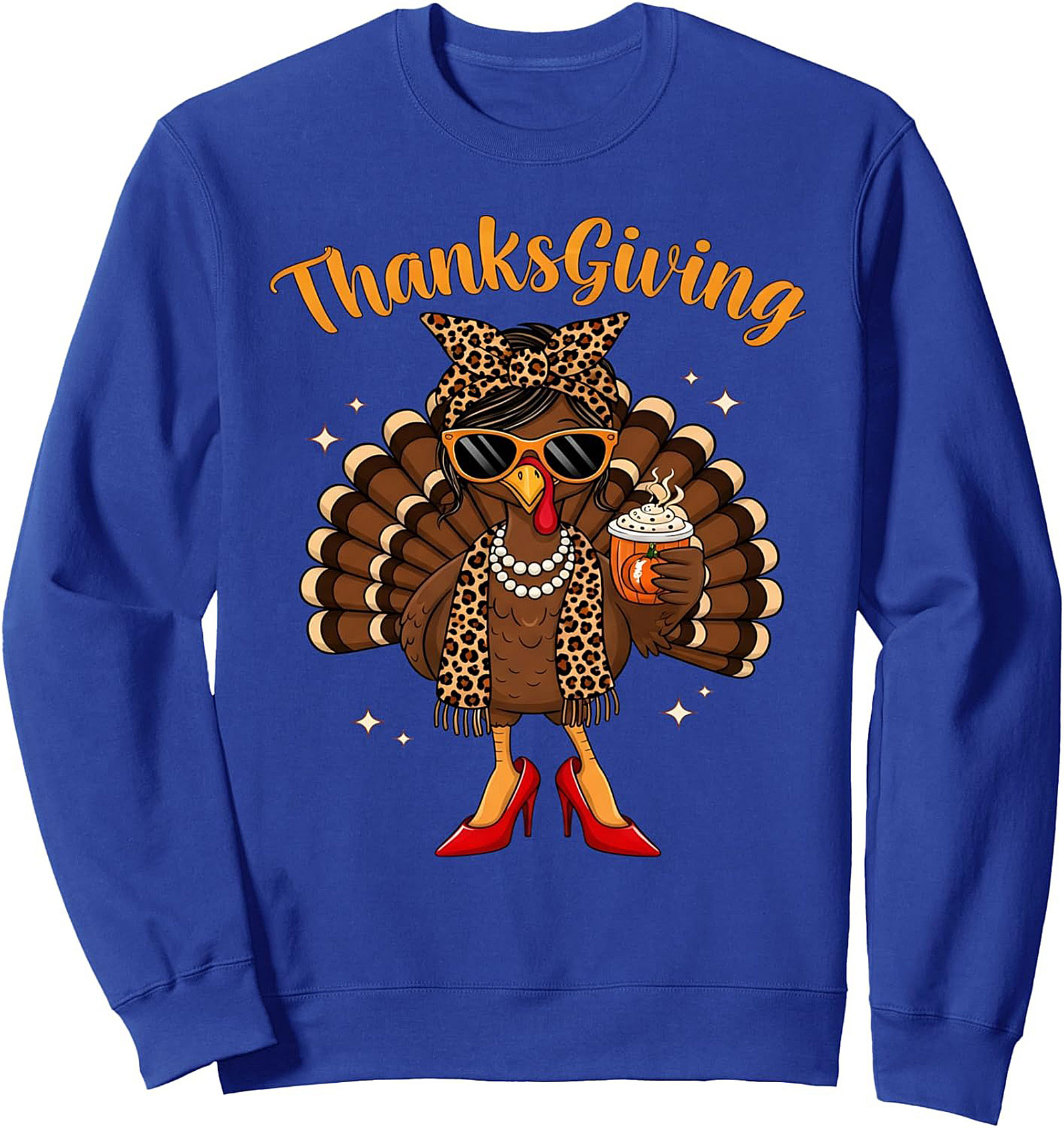 Sassy Diva Turkey Thanksgiving Crewneck Sweatshirt Gift