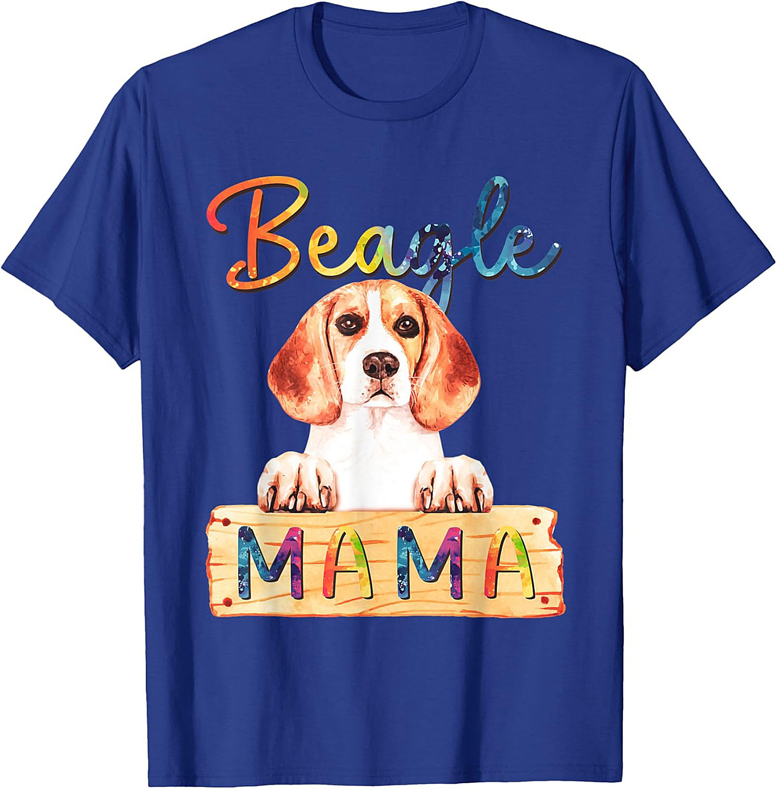 Beagle Mama T-shirt | Colorful Dog Mom Graphic Tee