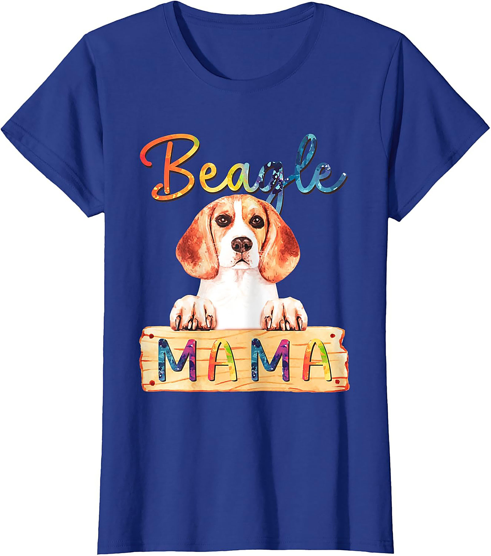 Beagle Mama T-shirt | Colorful Dog Mom Graphic Tee