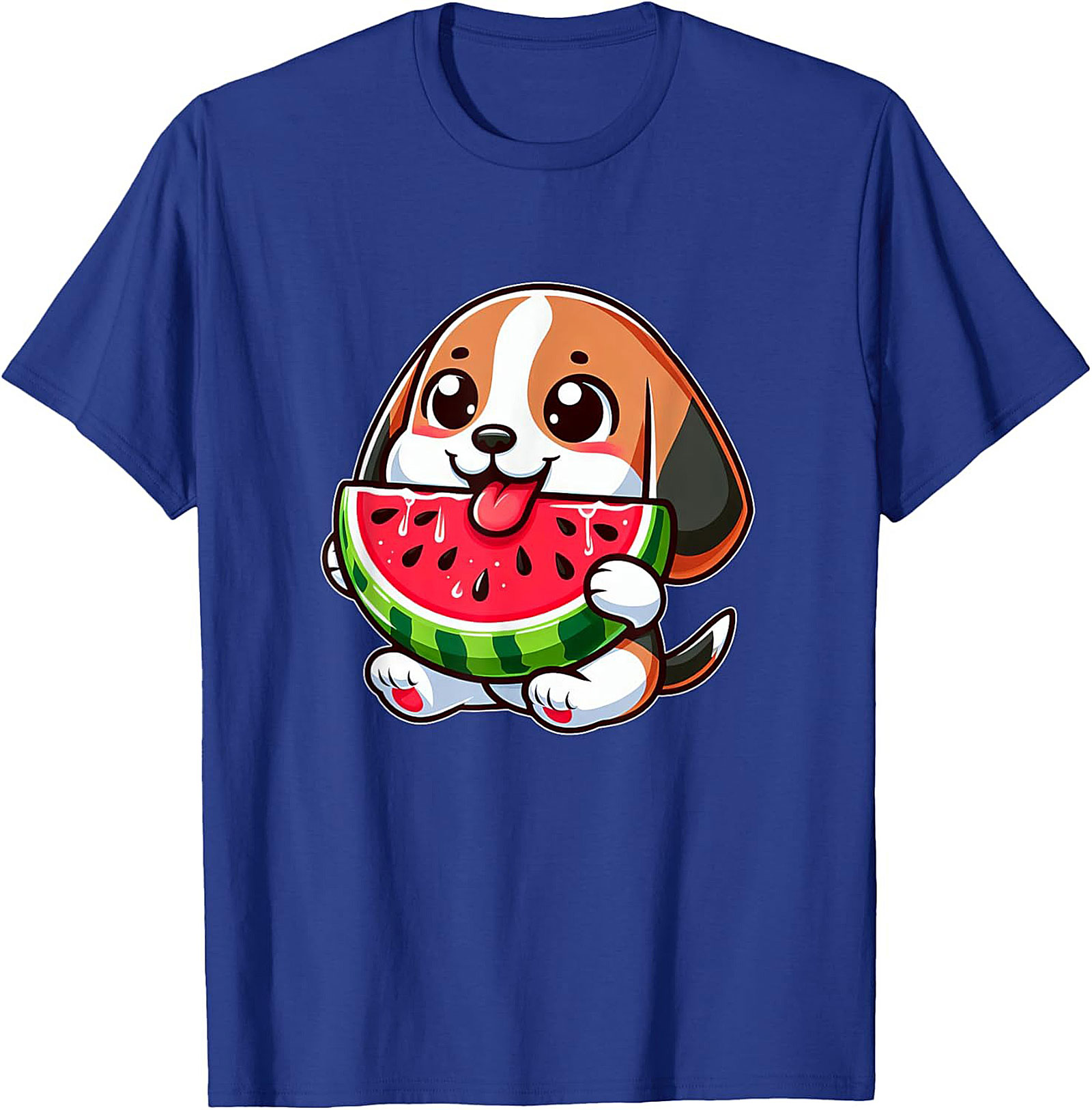 Cute Puppy Watermelon Graphic Tee | Adorable Summer Dog Lover Unisex Shirt