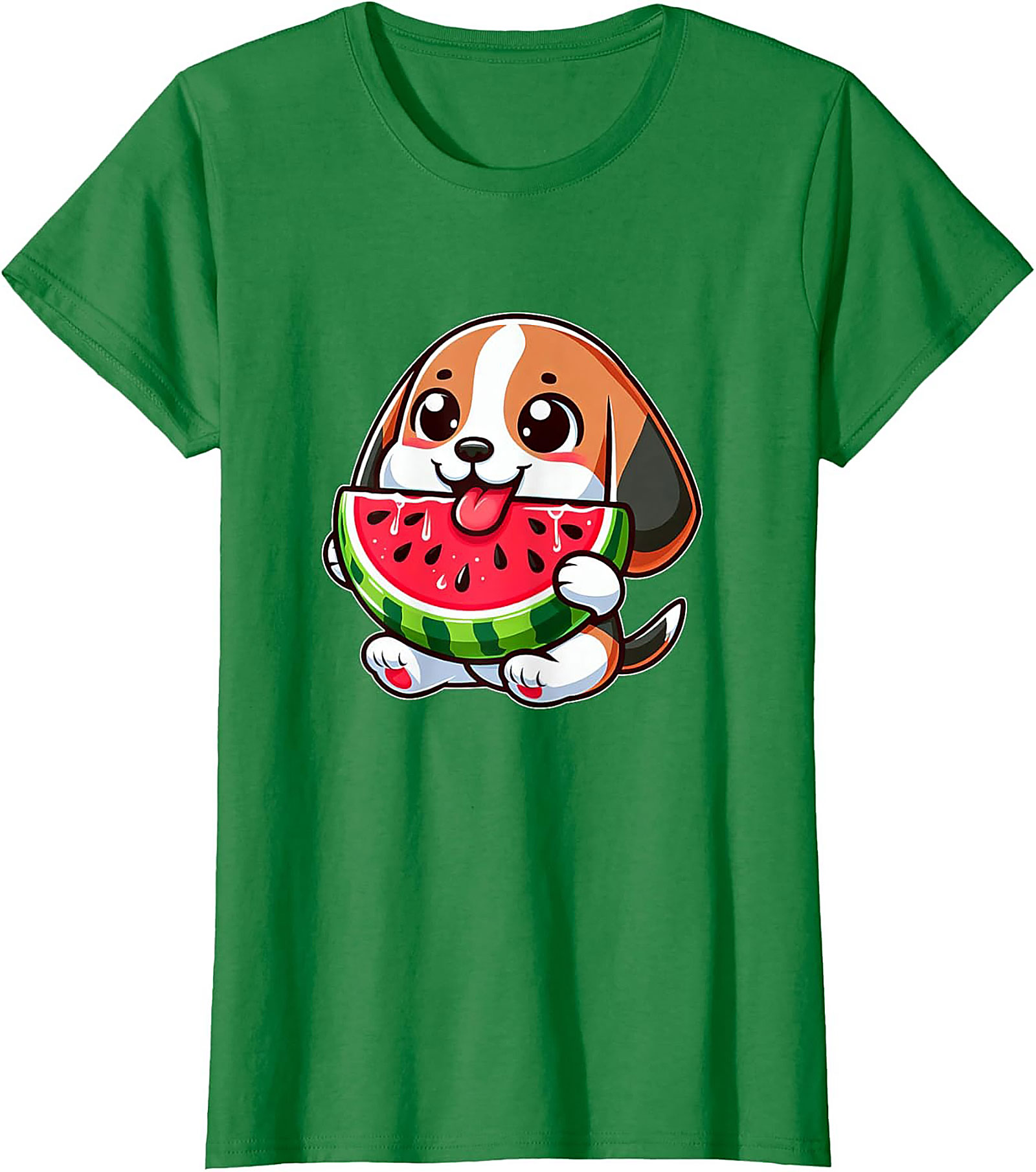 Cute Puppy Watermelon Graphic Tee | Adorable Summer Dog Lover Unisex Shirt