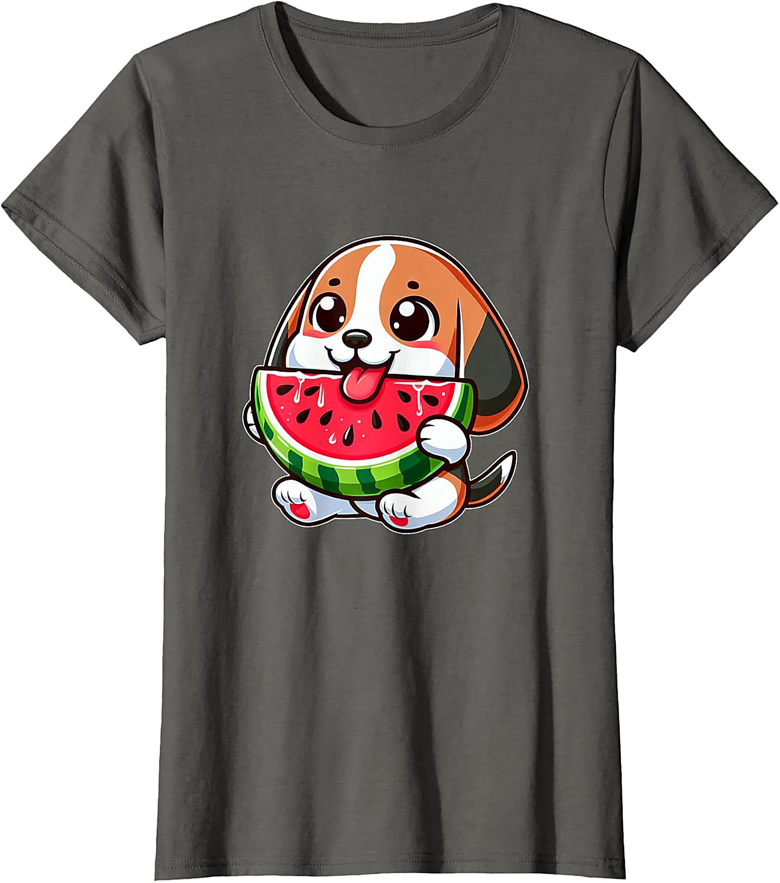 Cute Puppy Watermelon Graphic Tee | Adorable Summer Dog Lover Unisex Shirt