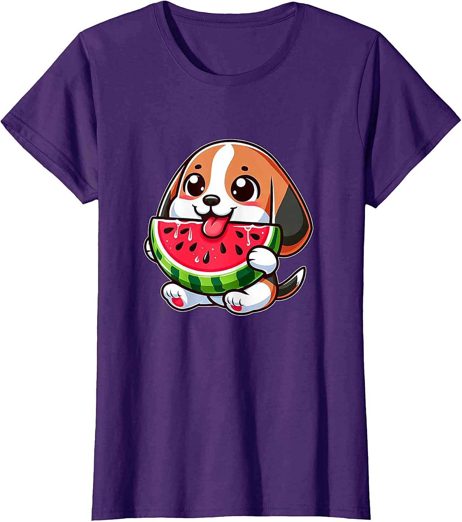 Cute Puppy Watermelon Graphic Tee | Adorable Summer Dog Lover Unisex Shirt