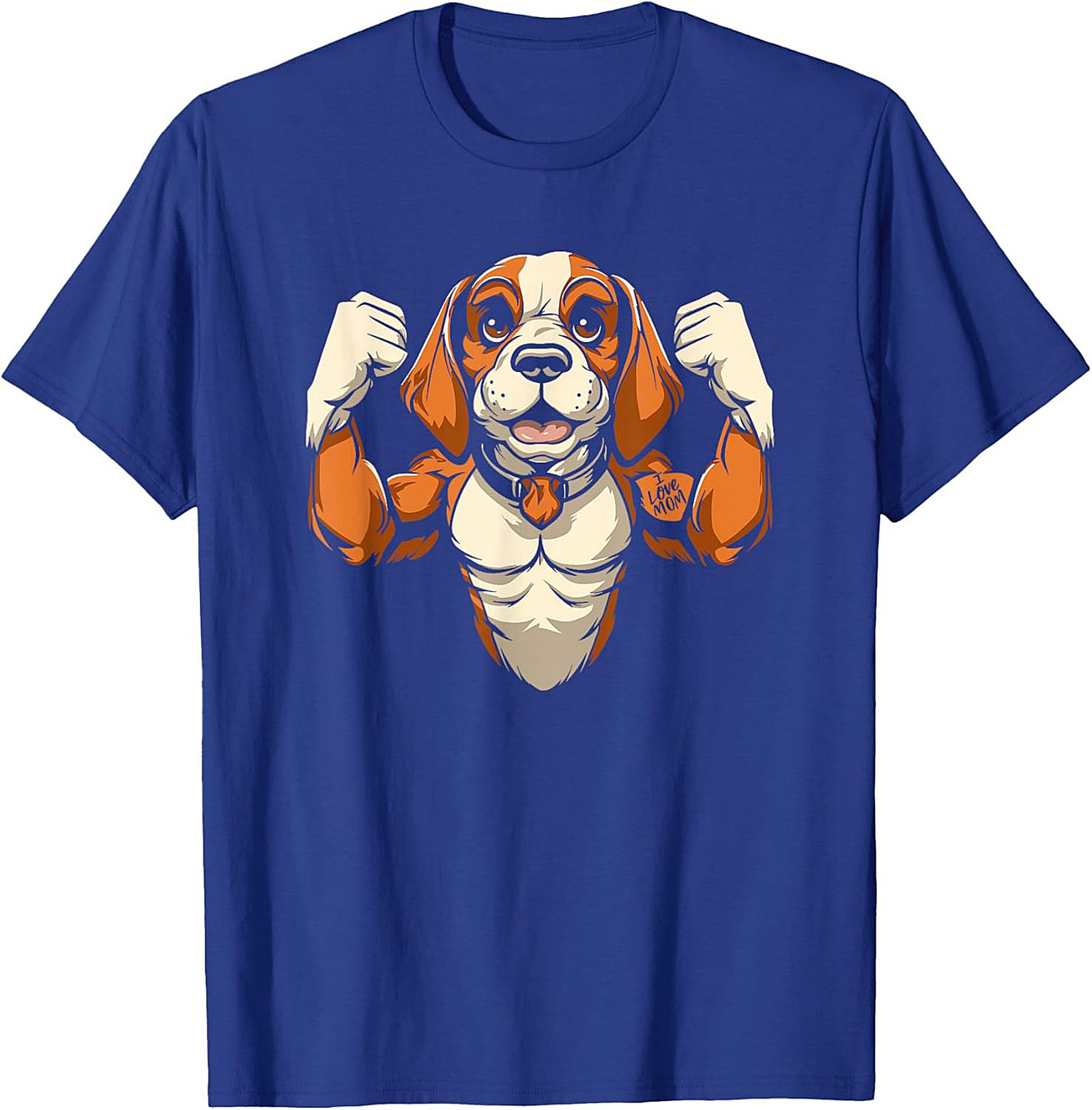 The Mighty Muscular Beagle Graphic Tee | Funny Dog Lover Shirt