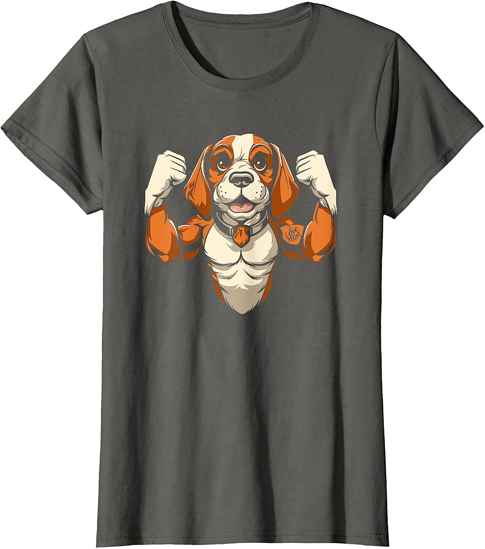 The Mighty Muscular Beagle Graphic Tee | Funny Dog Lover Shirt