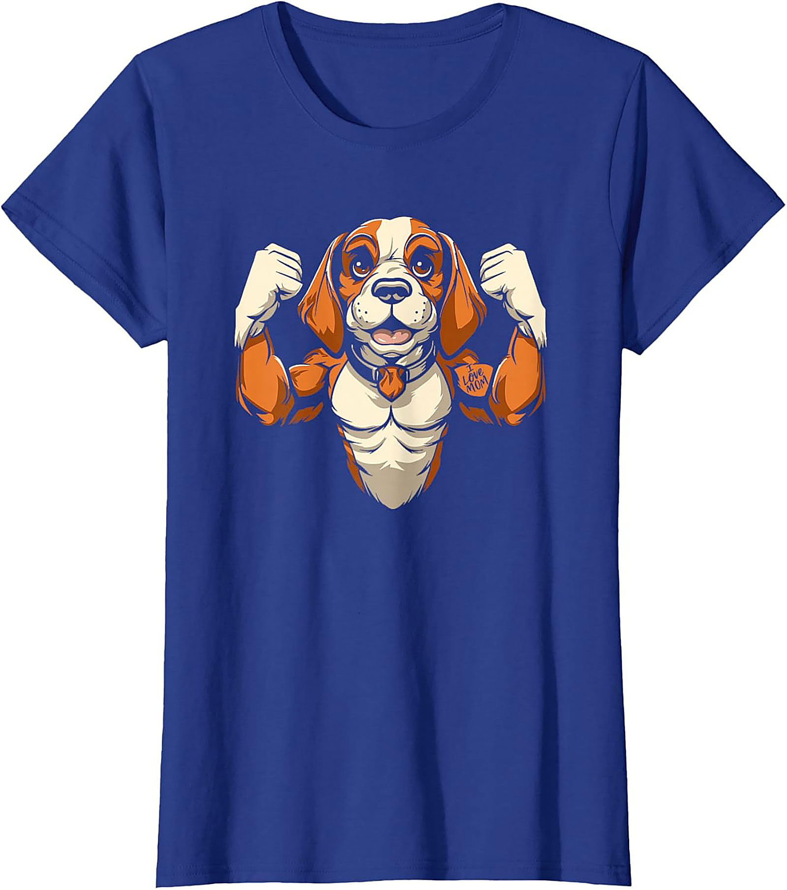The Mighty Muscular Beagle Graphic Tee | Funny Dog Lover Shirt
