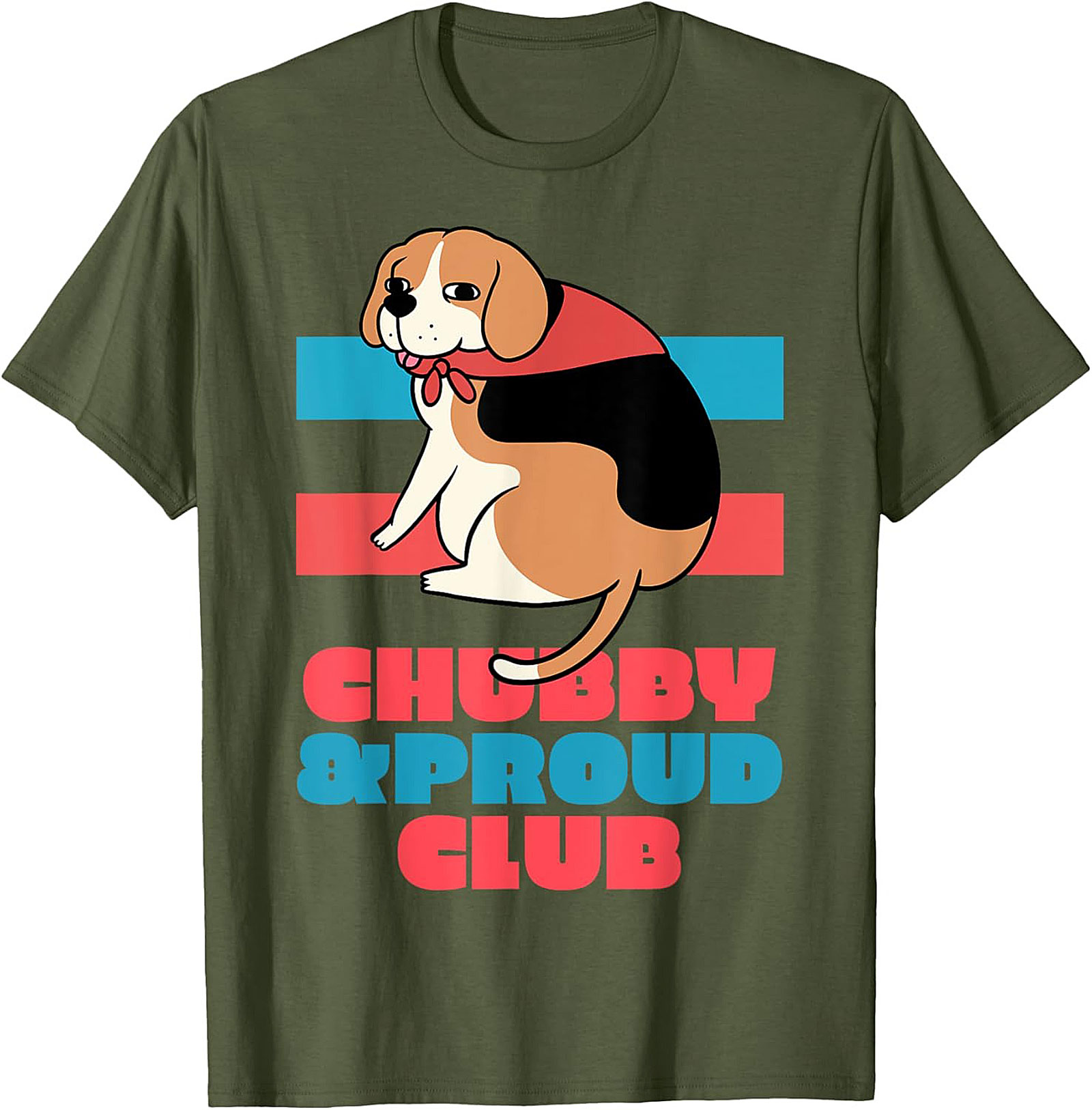 Chubby & Proud Club Beagle Graphic Tee | Funny Dog Unisex Shirt