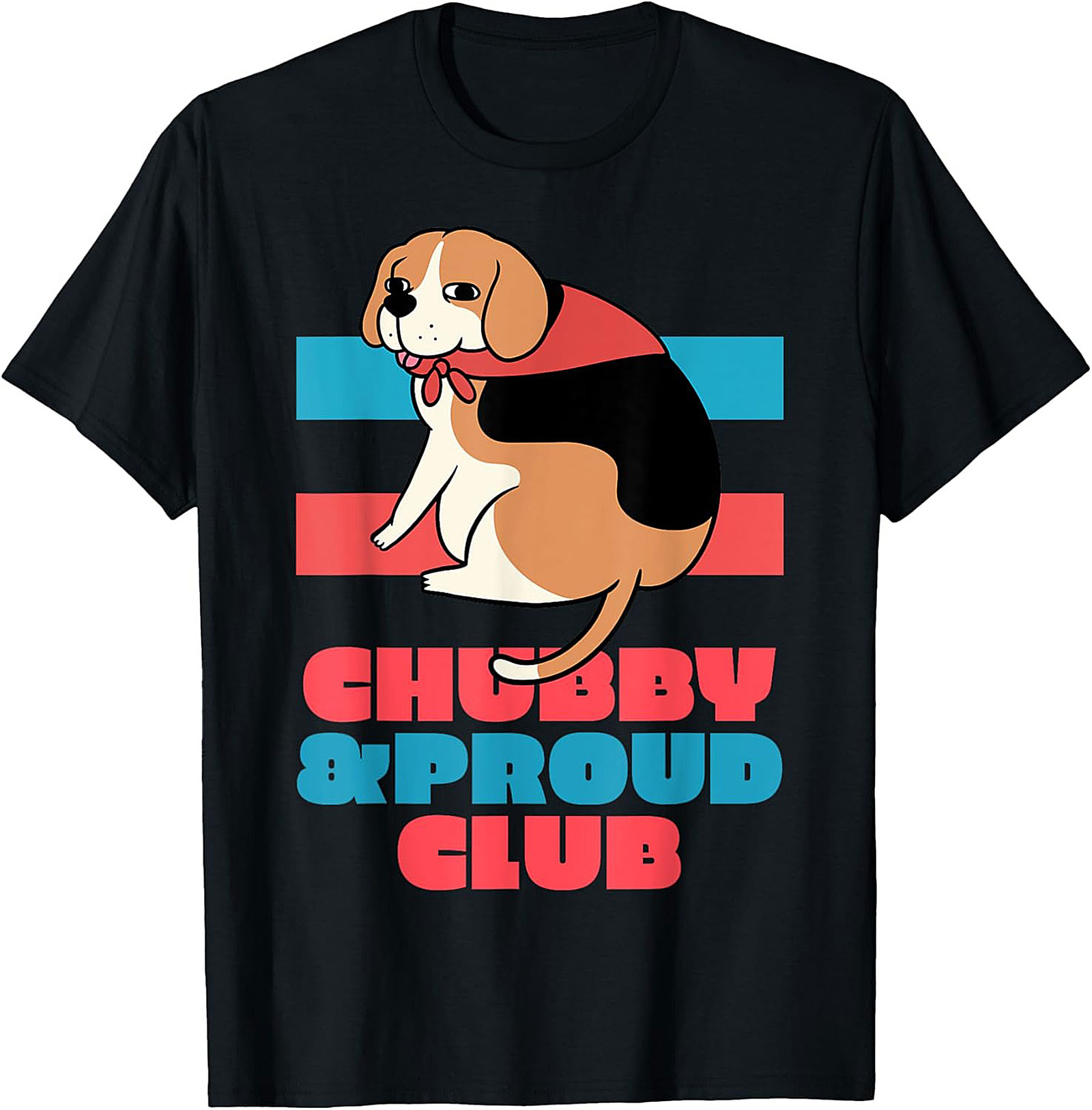 Chubby & Proud Club Beagle Graphic Tee | Funny Dog Unisex Shirt