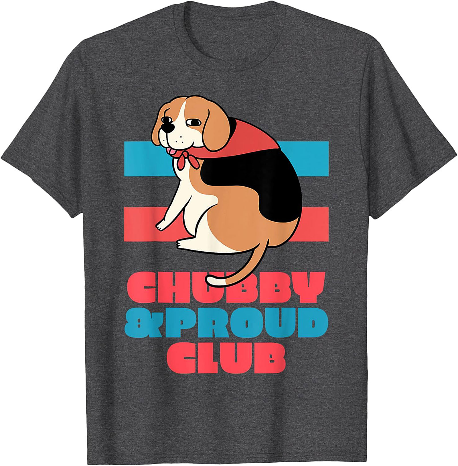 Chubby & Proud Club Beagle Graphic Tee | Funny Dog Unisex Shirt