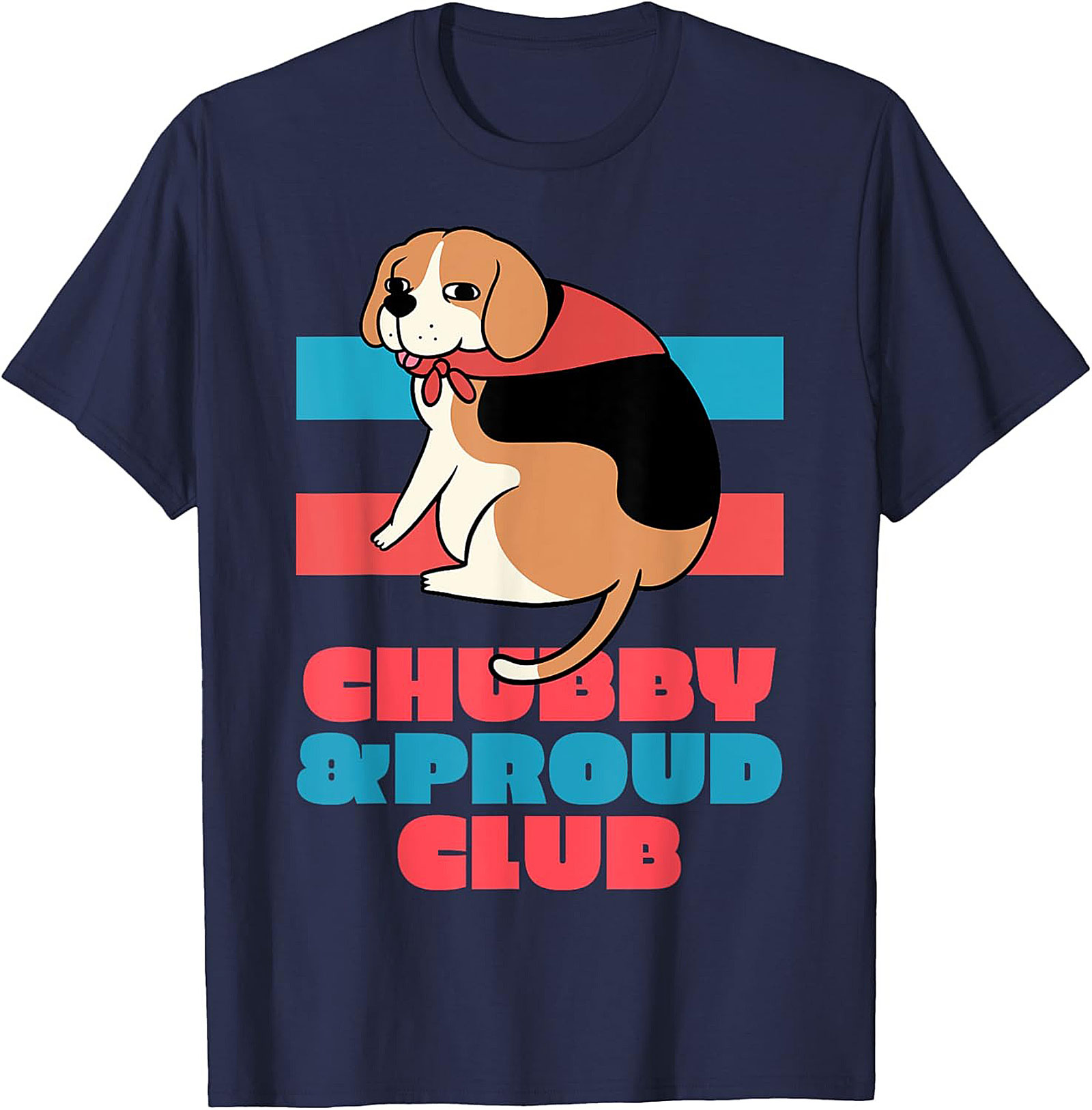 Chubby & Proud Club Beagle Graphic Tee | Funny Dog Unisex Shirt