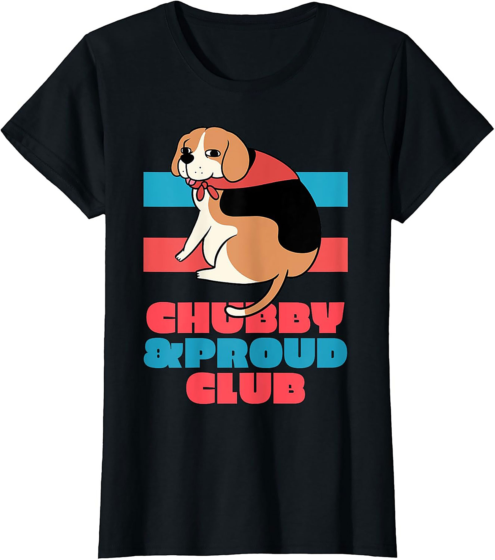 Chubby & Proud Club Beagle Graphic Tee | Funny Dog Unisex Shirt