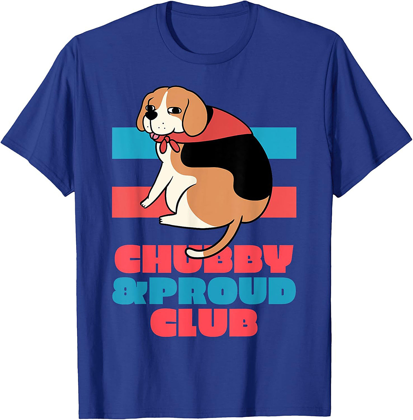 Chubby & Proud Club Beagle Graphic Tee | Funny Dog Unisex Shirt