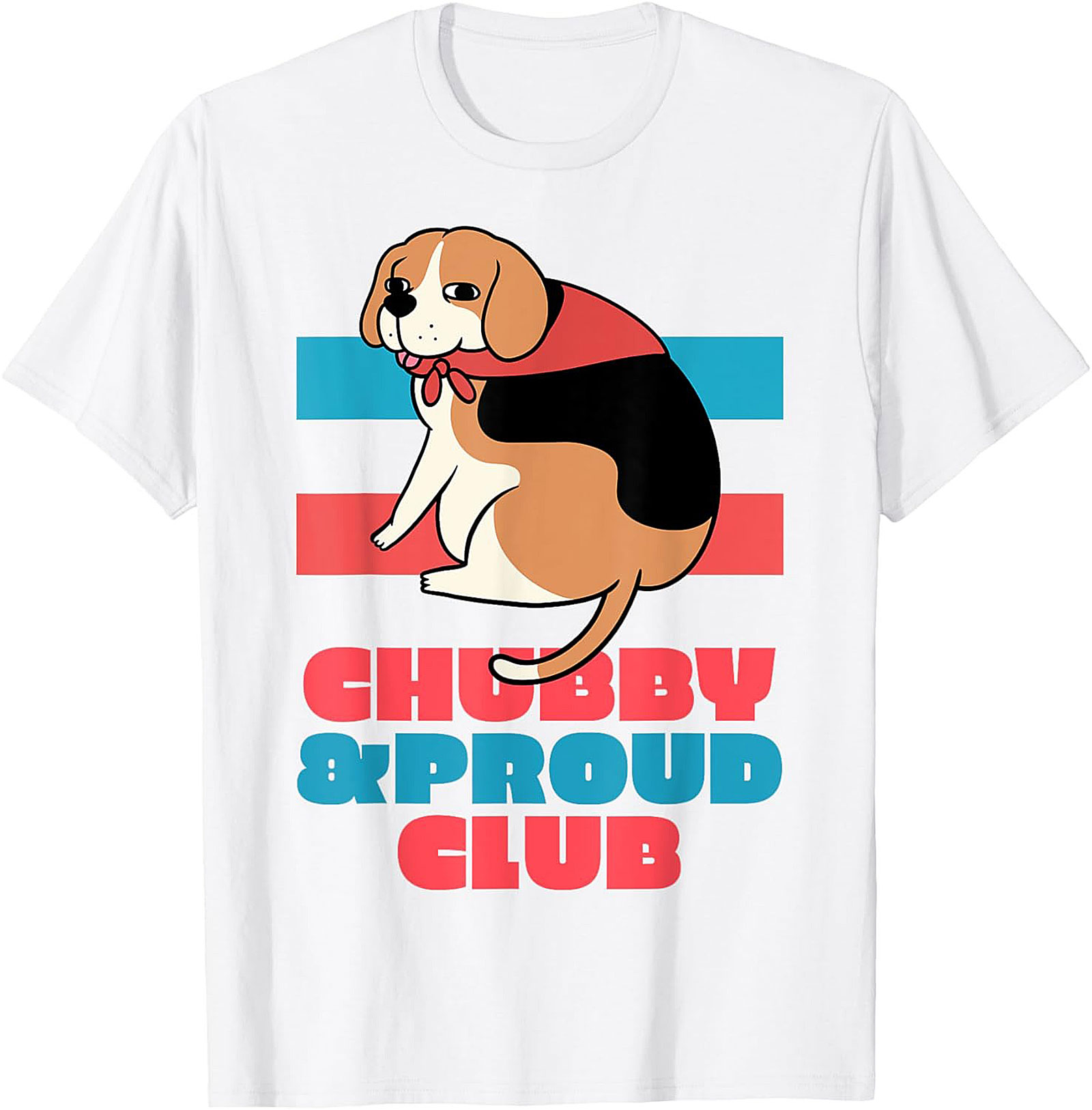 Chubby & Proud Club Beagle Graphic Tee | Funny Dog Unisex Shirt