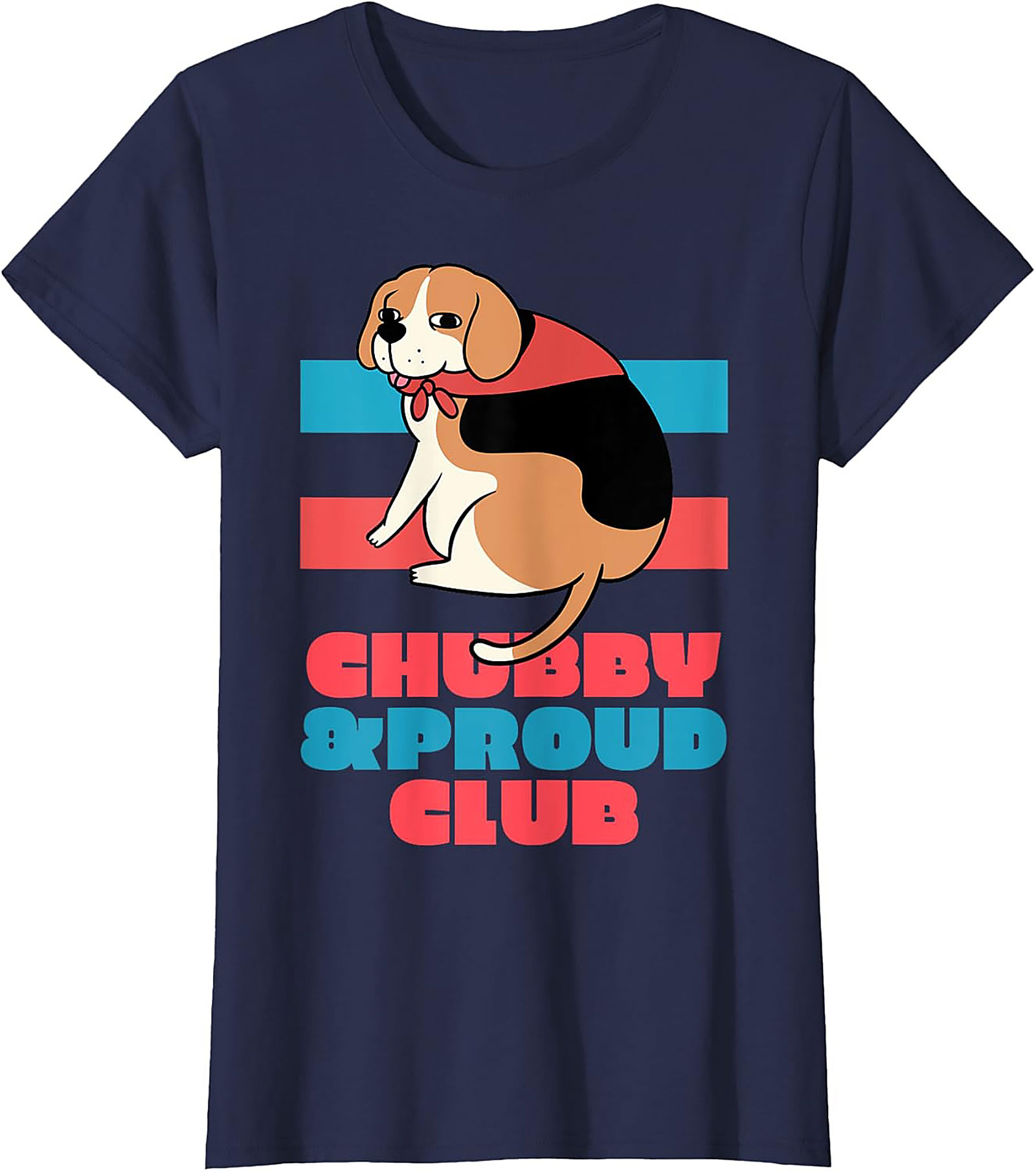 Chubby & Proud Club Beagle Graphic Tee | Funny Dog Unisex Shirt
