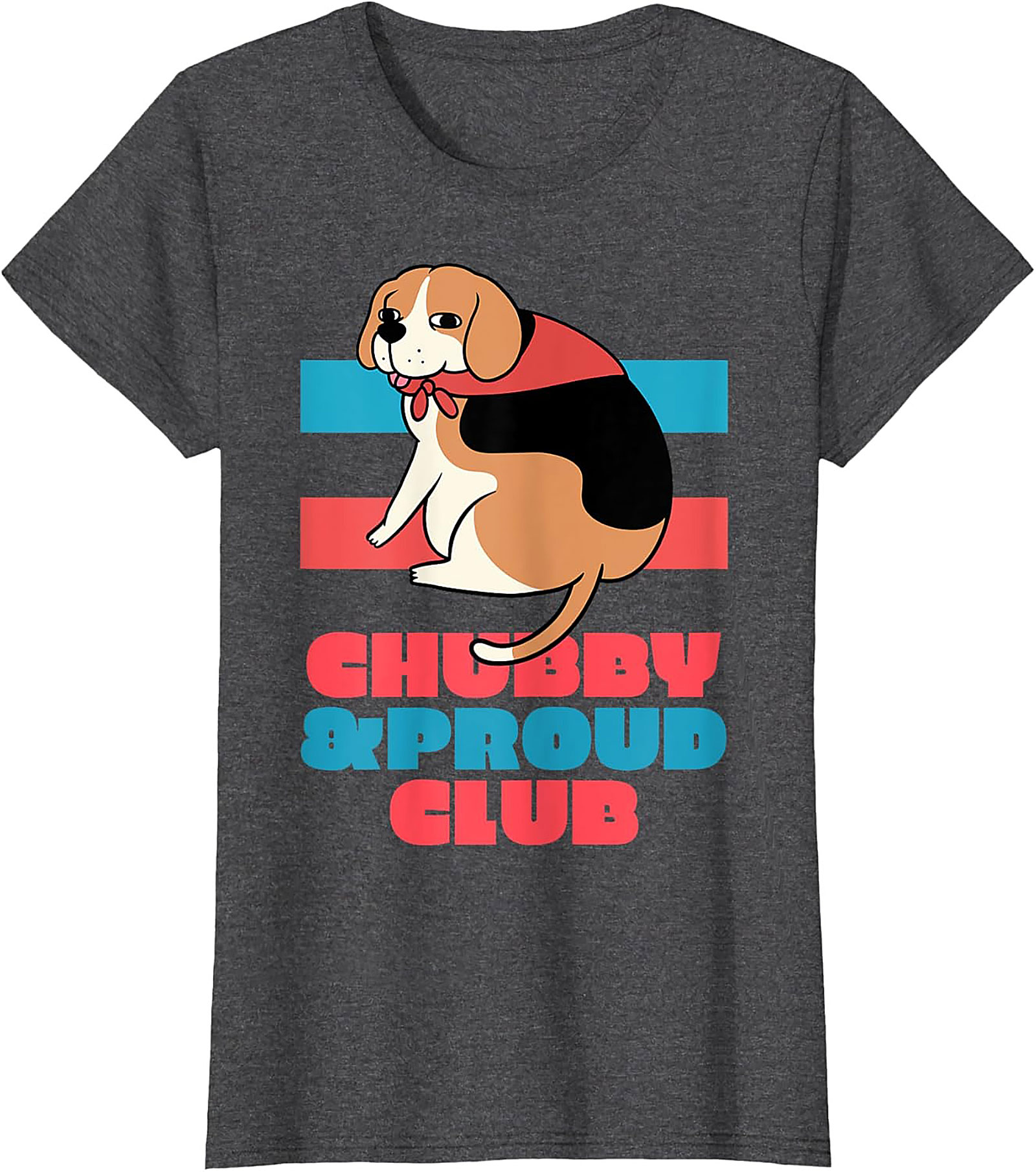 Chubby & Proud Club Beagle Graphic Tee | Funny Dog Unisex Shirt