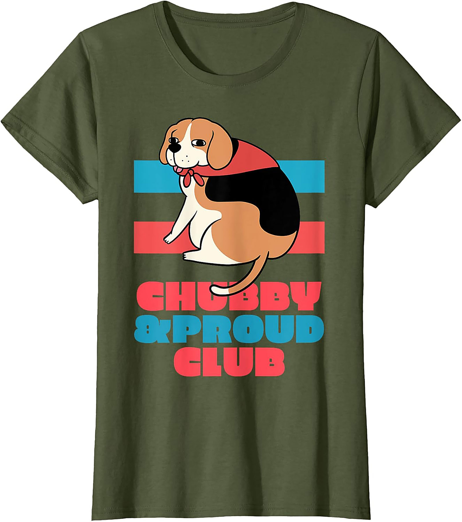 Chubby & Proud Club Beagle Graphic Tee | Funny Dog Unisex Shirt