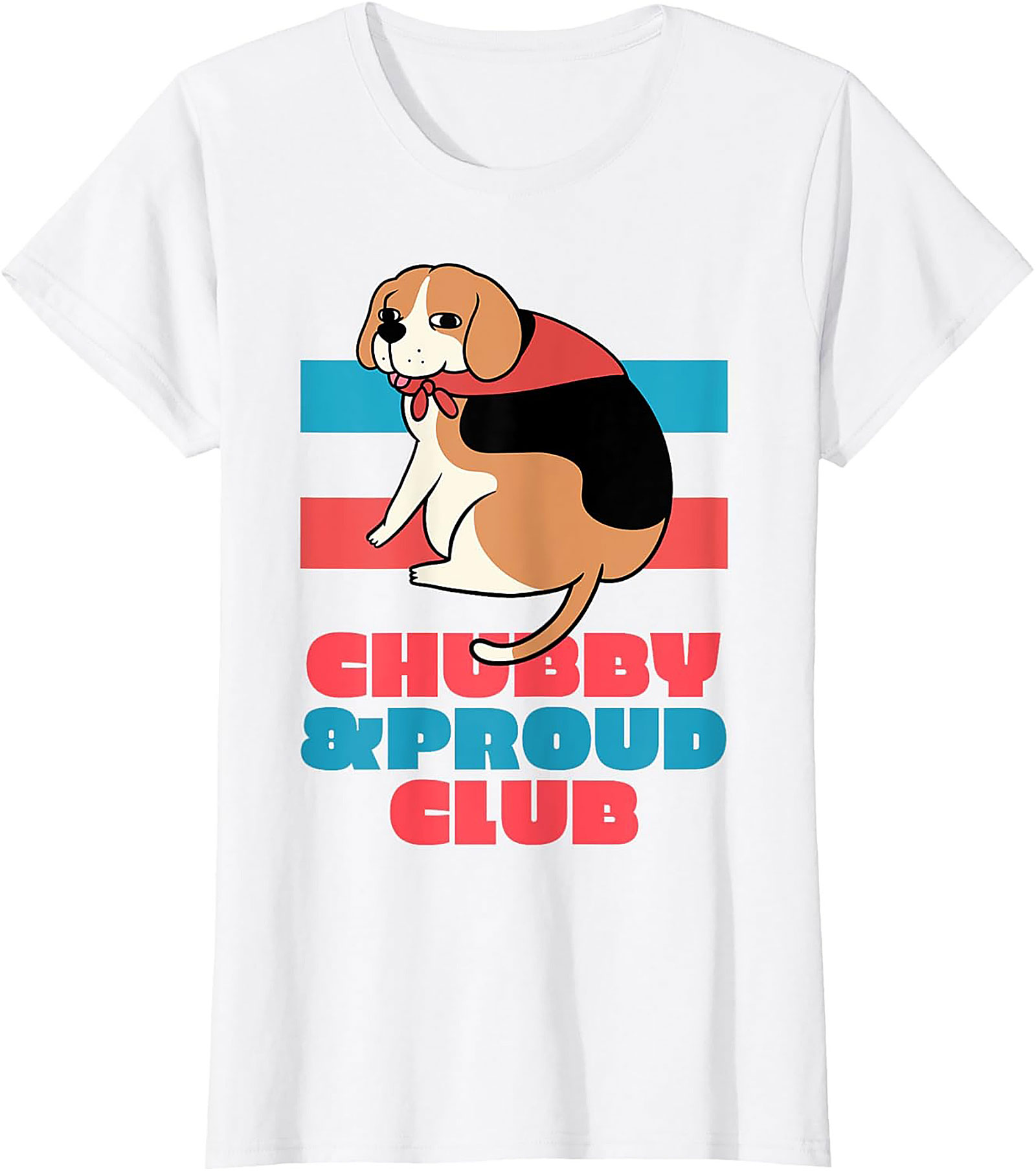 Chubby & Proud Club Beagle Graphic Tee | Funny Dog Unisex Shirt
