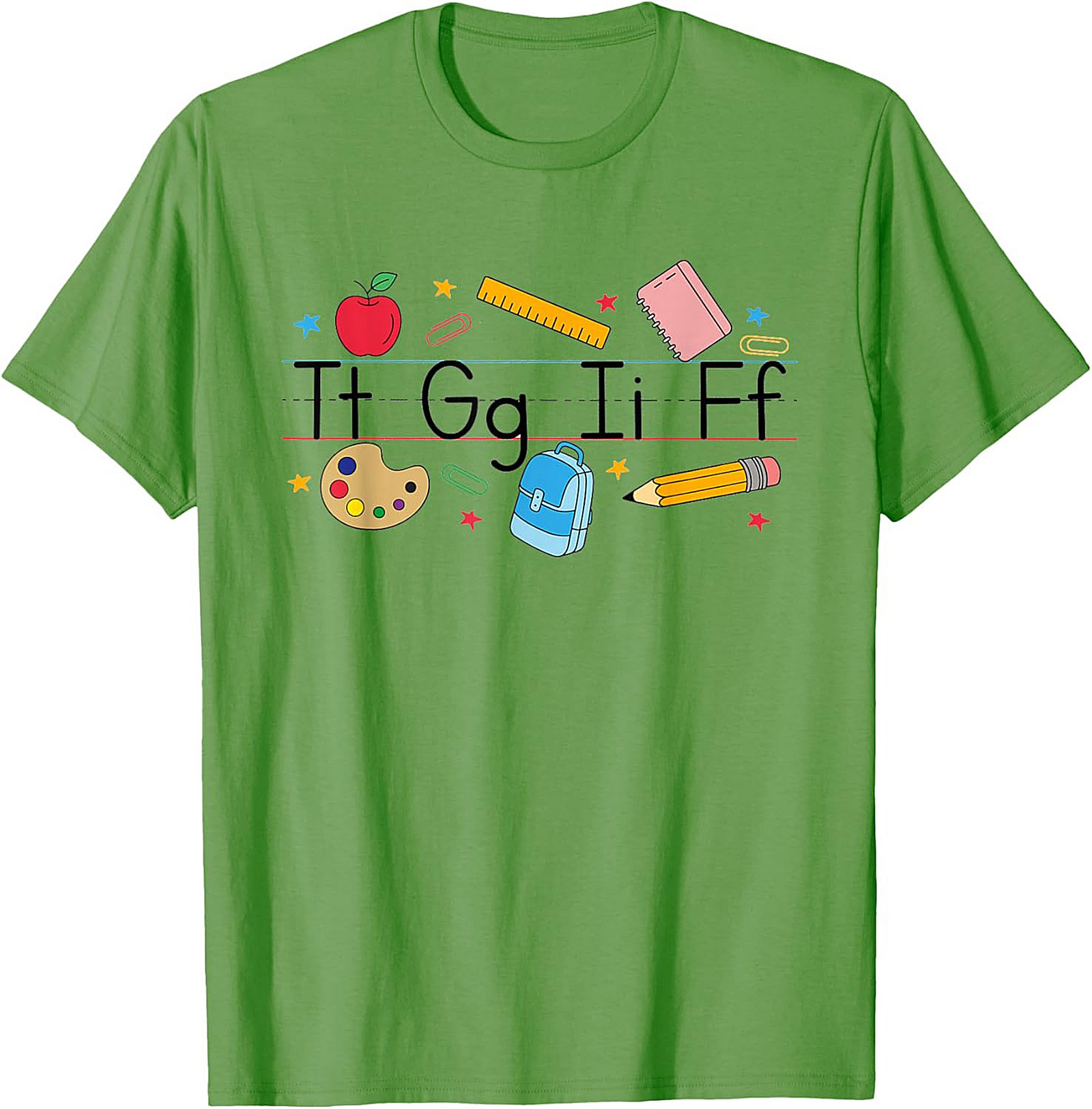 First Day of School Alphabet Graphic Tee Teacher Shirt
