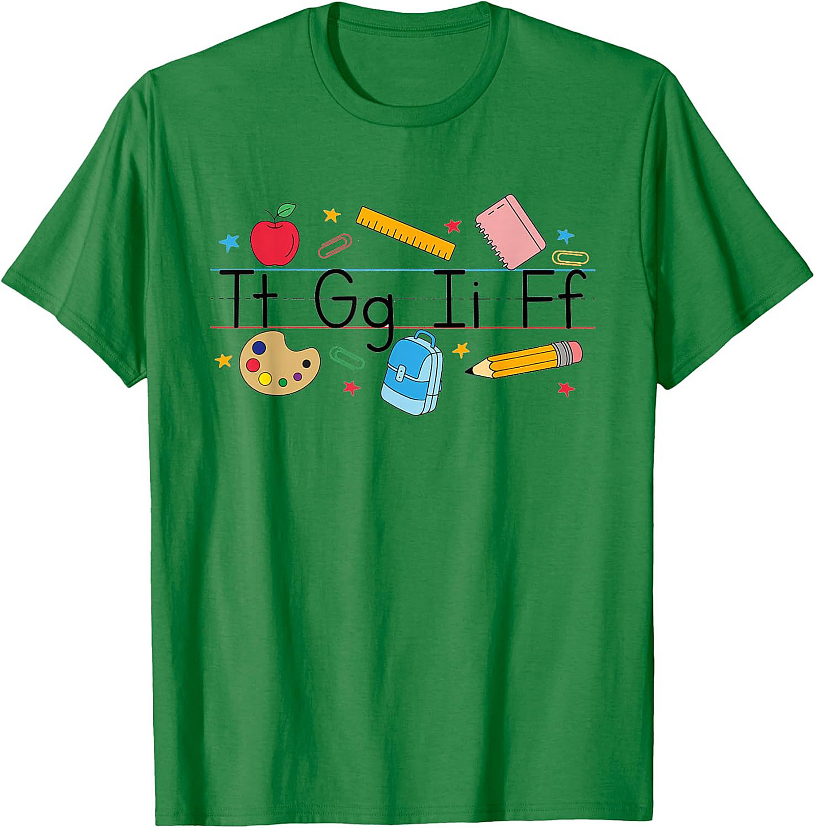 First Day of School Alphabet Graphic Tee Teacher Shirt