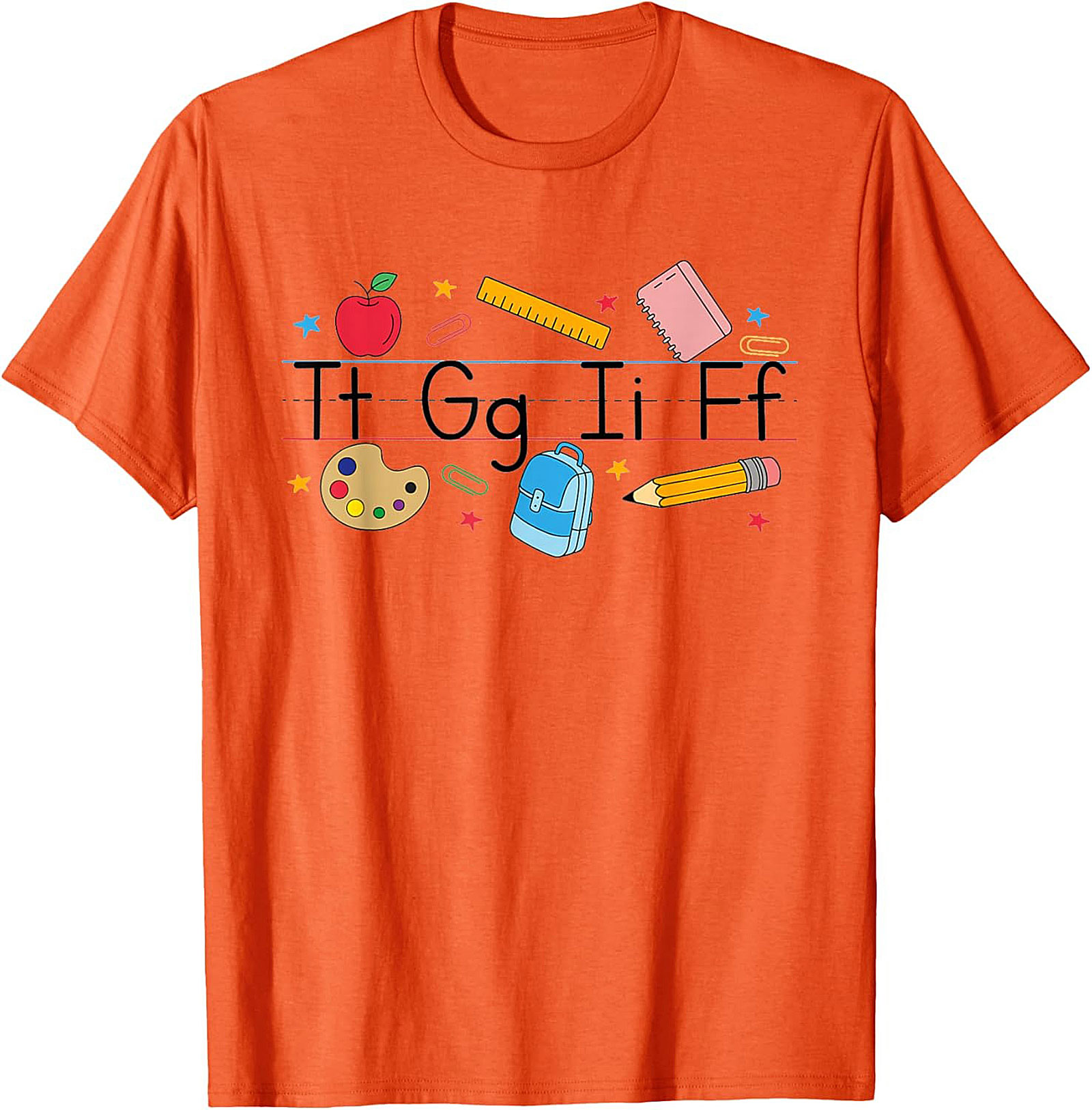 First Day of School Alphabet Graphic Tee Teacher Shirt