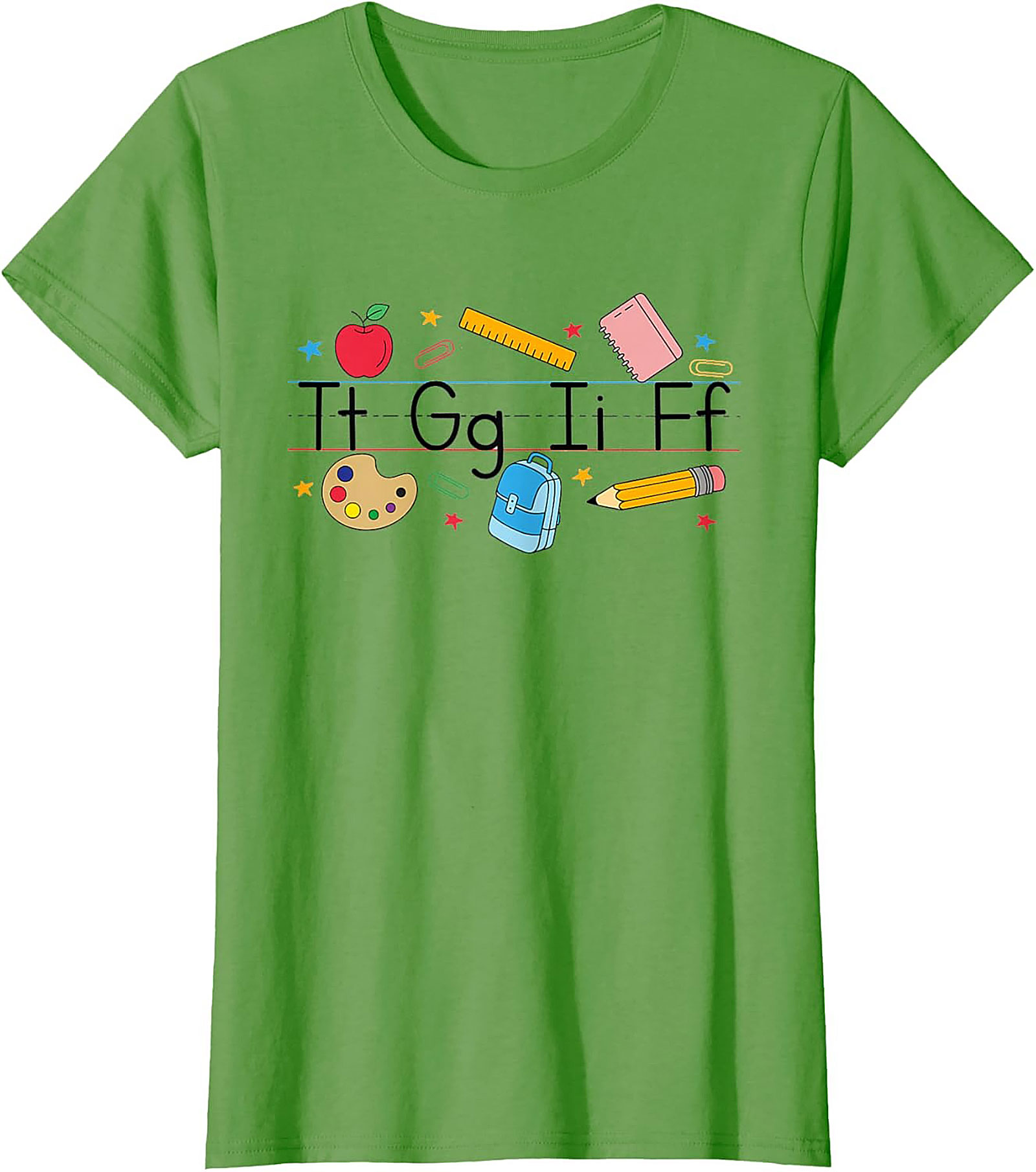 First Day of School Alphabet Graphic Tee Teacher Shirt