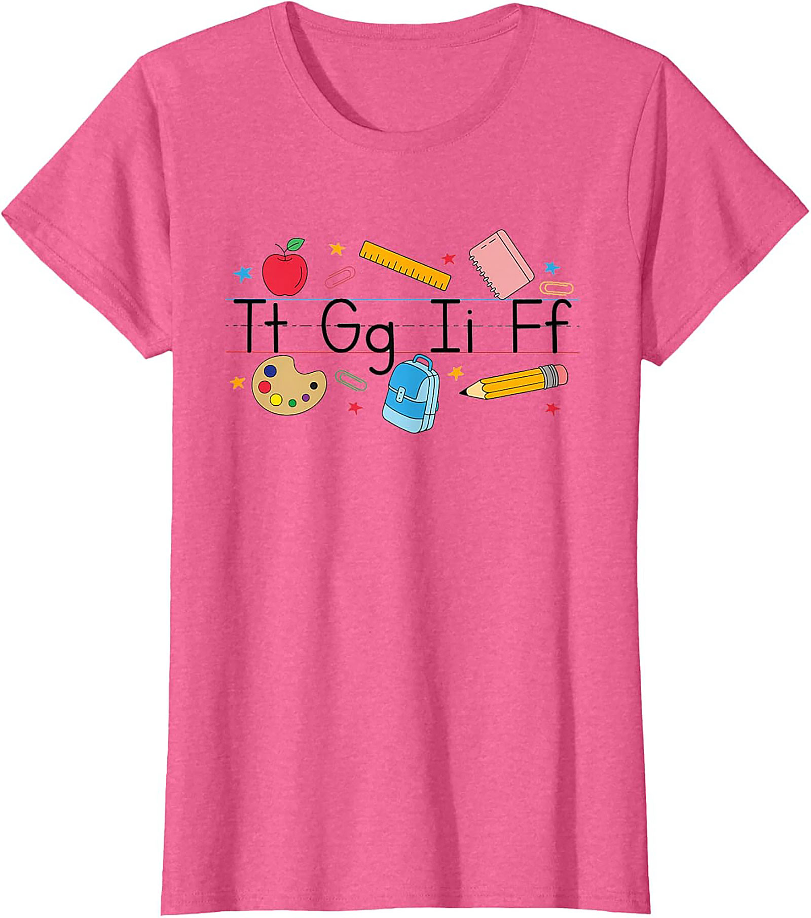 First Day of School Alphabet Graphic Tee Teacher Shirt