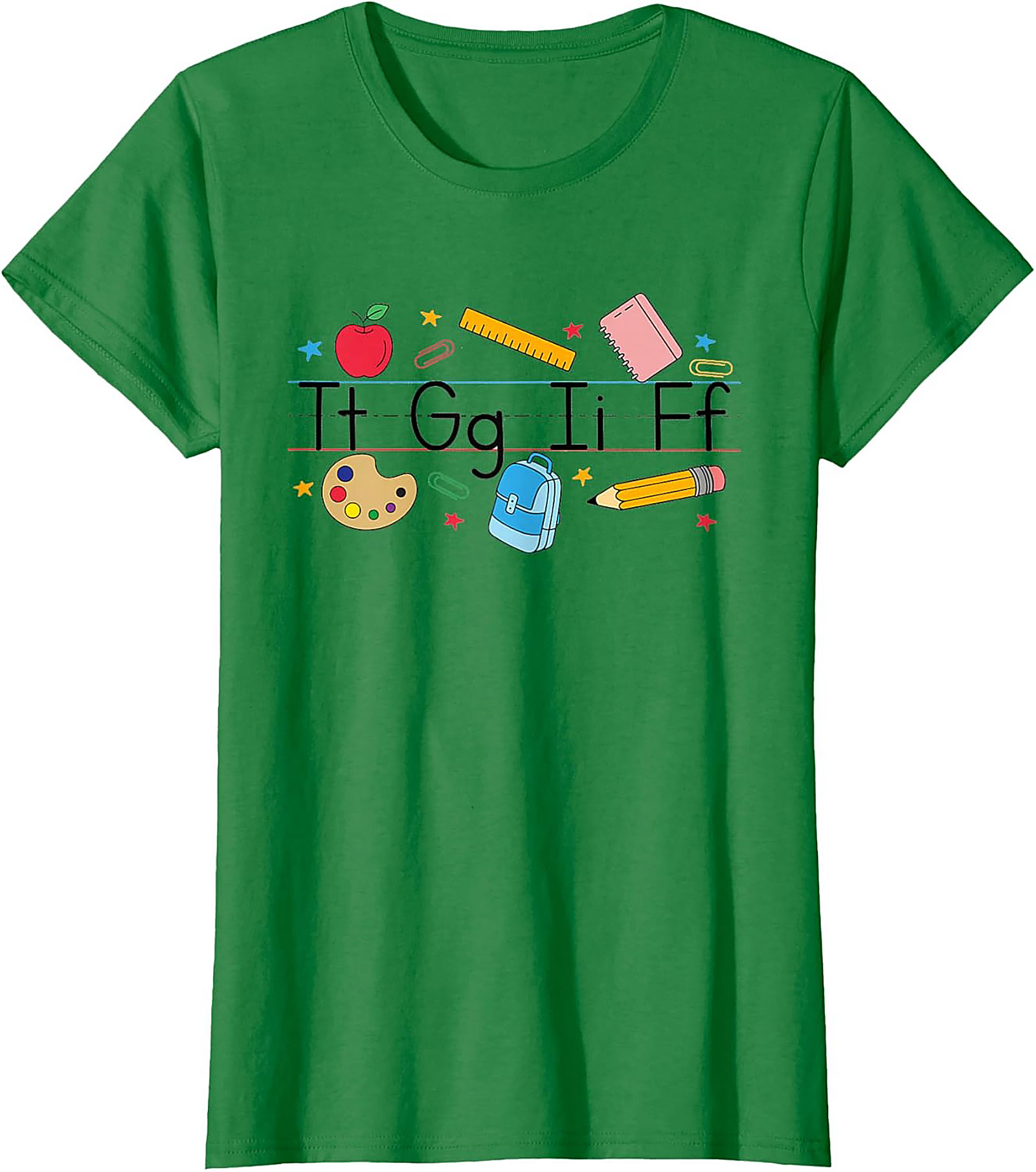 First Day of School Alphabet Graphic Tee Teacher Shirt
