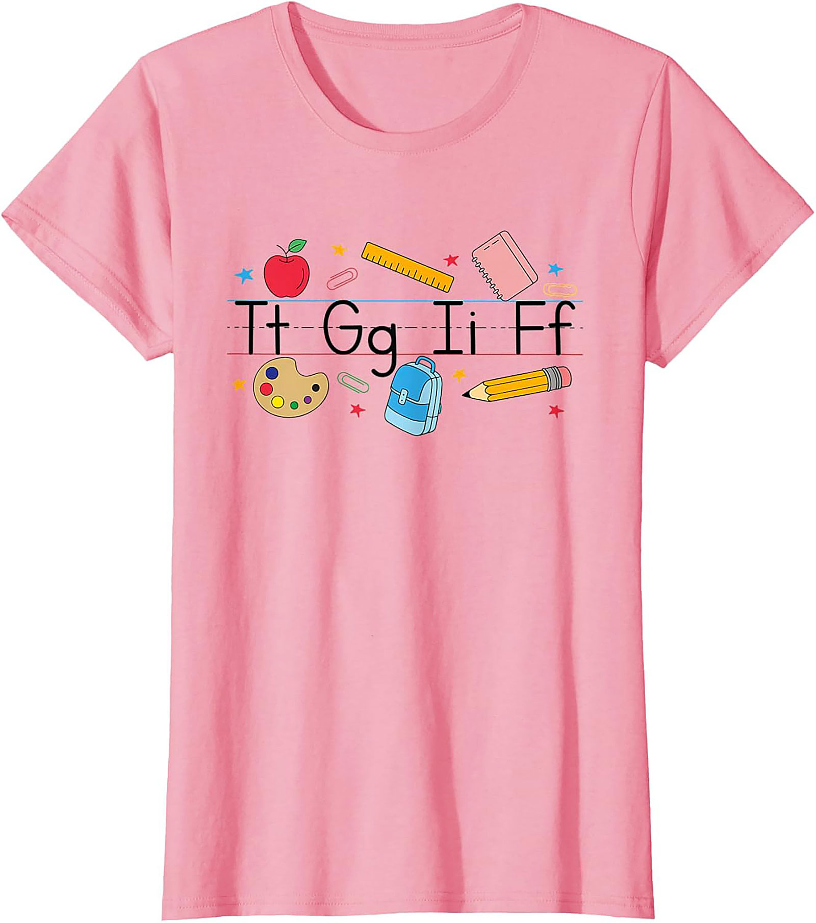 First Day of School Alphabet Graphic Tee Teacher Shirt