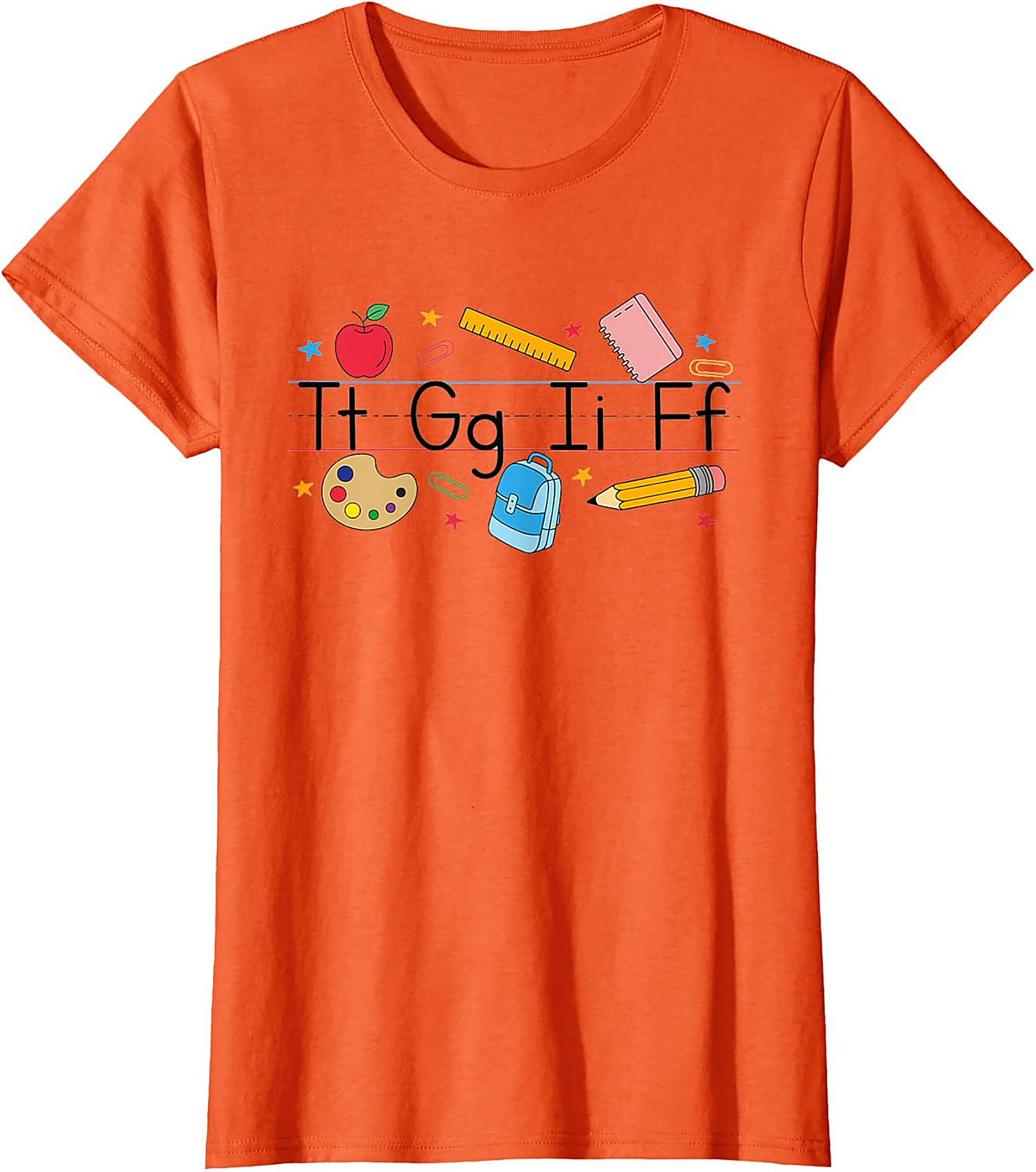 First Day of School Alphabet Graphic Tee Teacher Shirt