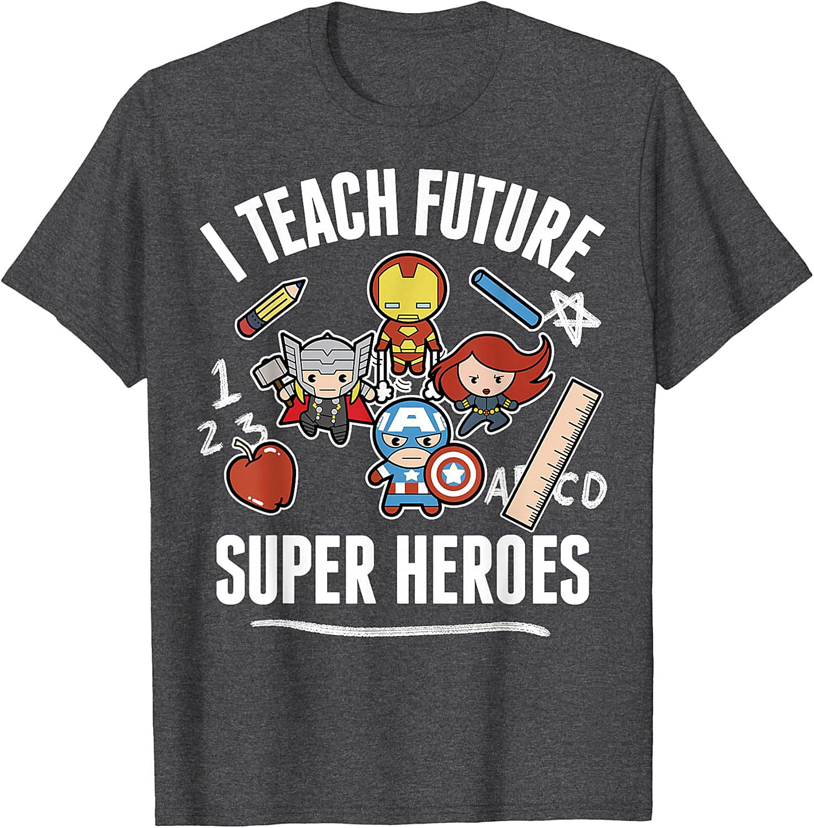 Superhero Teacher T-shirt Funny Educator Graphic Tee
