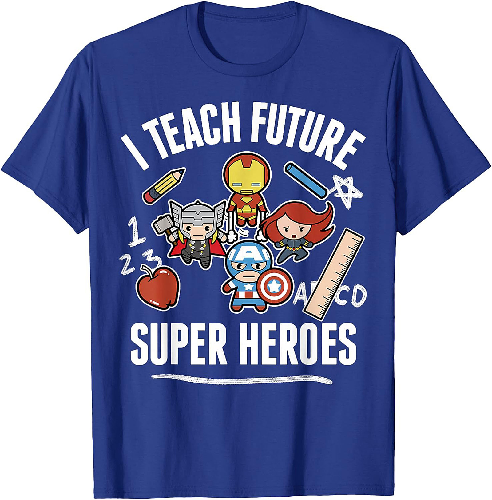 Superhero Teacher T-shirt Funny Educator Graphic Tee