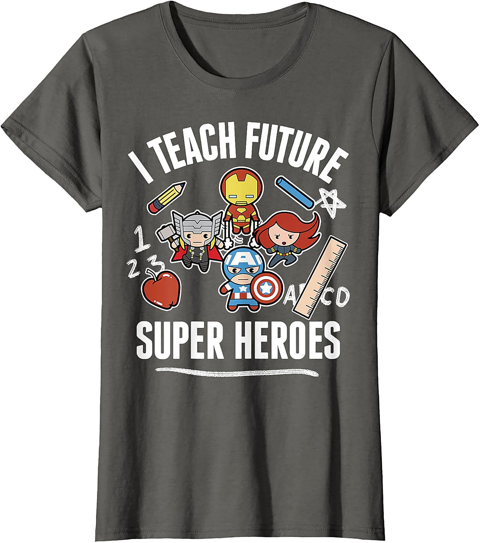 Superhero Teacher T-shirt Funny Educator Graphic Tee
