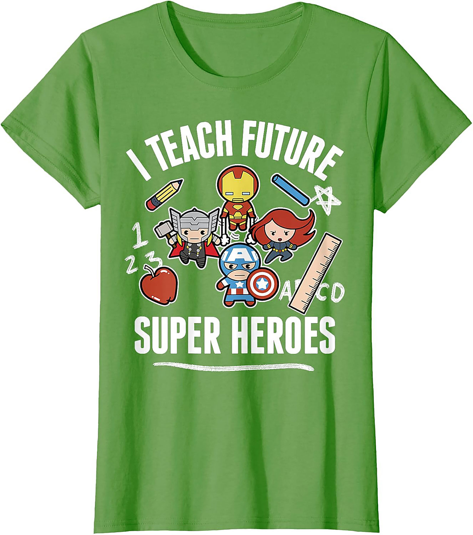 Superhero Teacher T-shirt Funny Educator Graphic Tee
