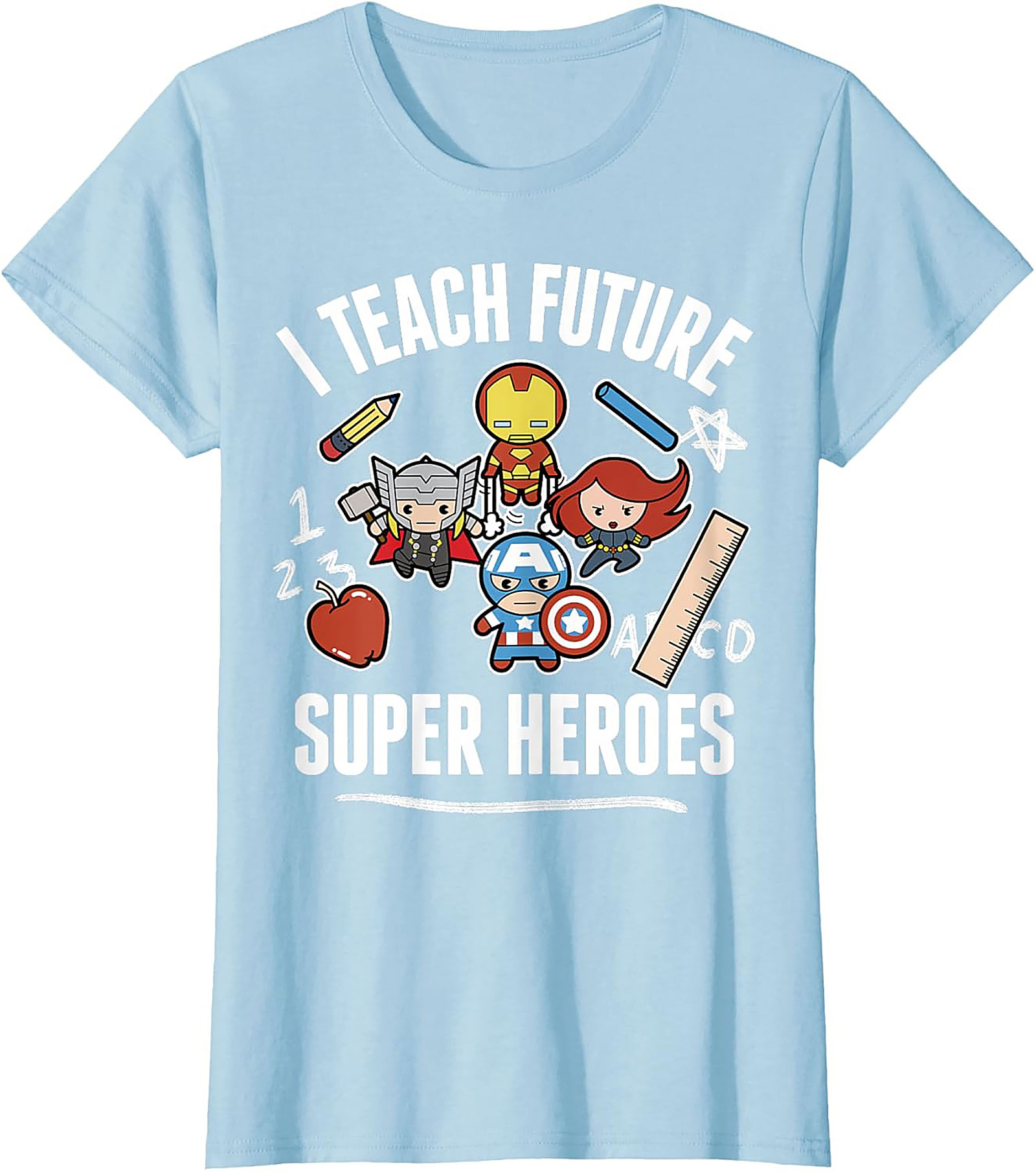 Superhero Teacher T-shirt Funny Educator Graphic Tee