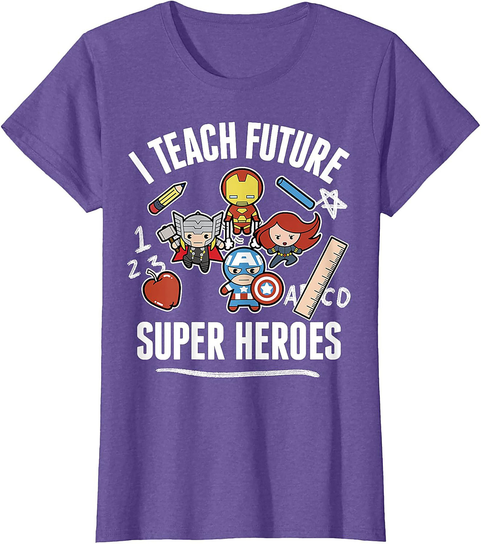 Superhero Teacher T-shirt Funny Educator Graphic Tee